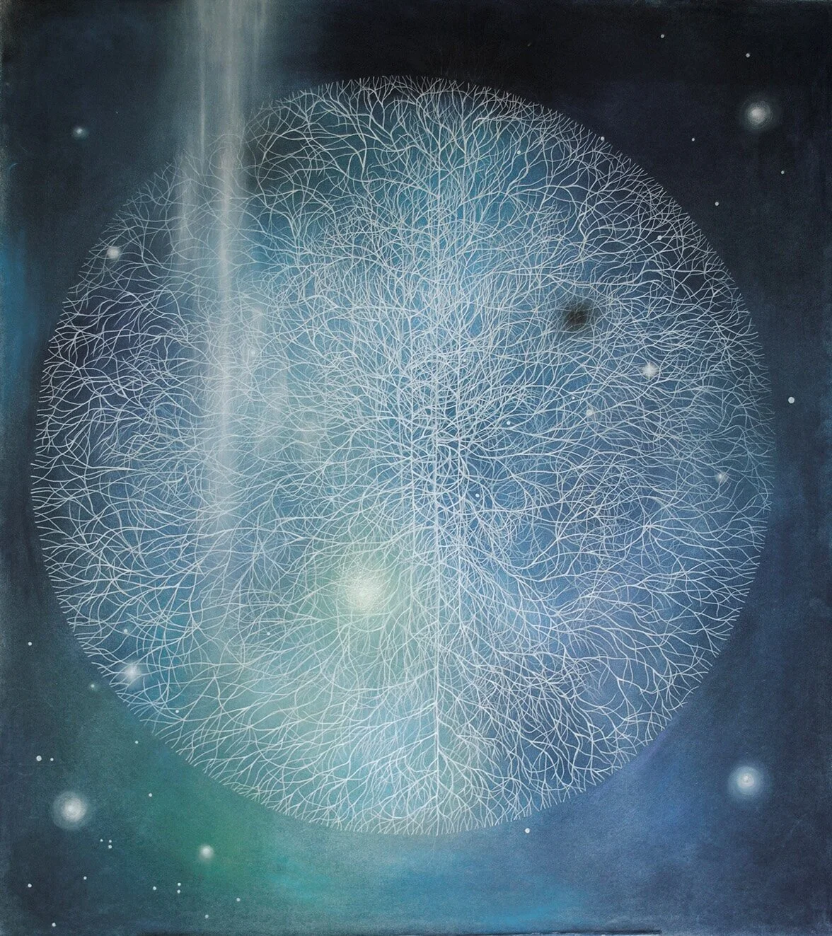 Just Us, pastel and charcoal on paper