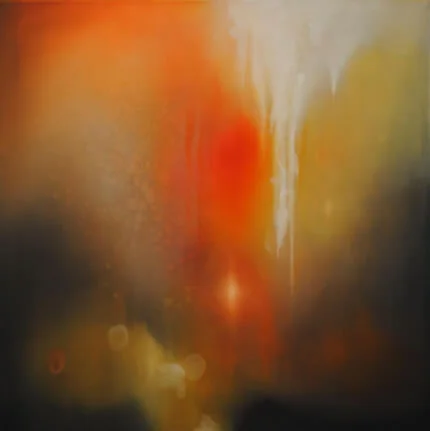 Dipped in God, oil on canvas, 91cm x 91cm