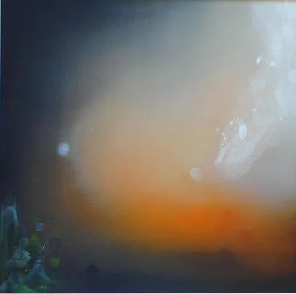 The Dark is Melting, oil on canvas, 50cm x 50cm

 