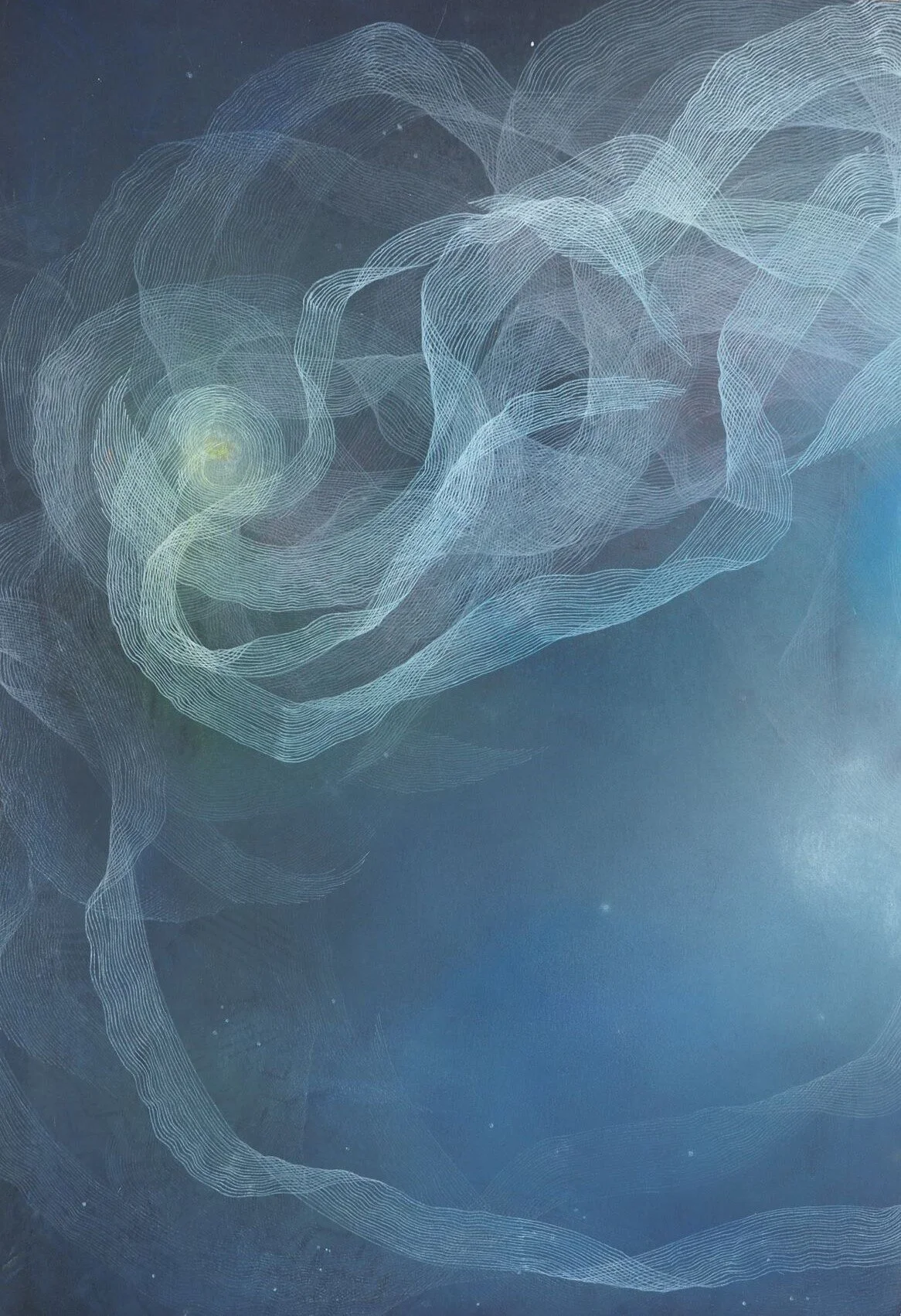 Becoming, pastel and charcoal on paper