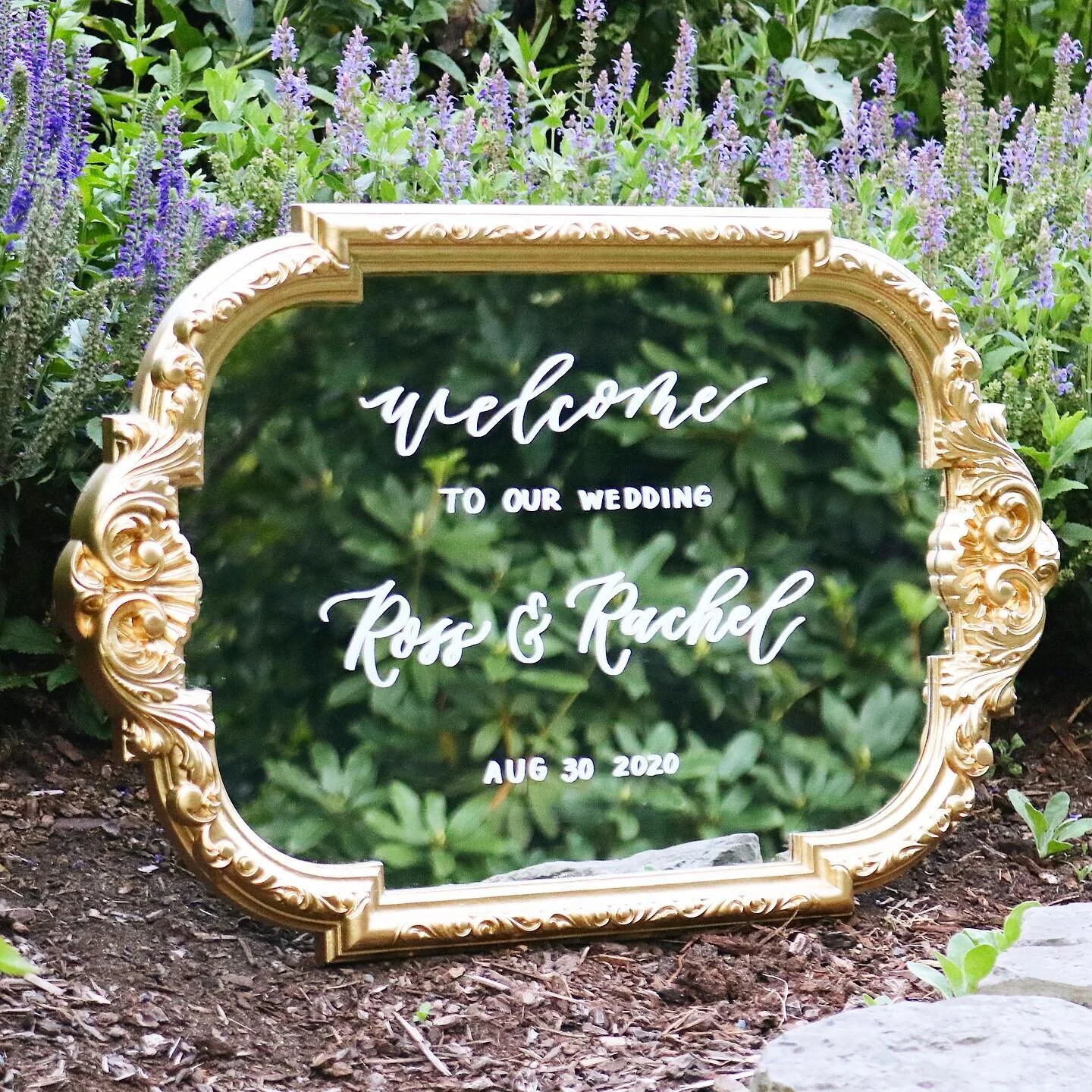 The one where Ross and Rachel say I do. 

Add a custom hand lettered mirror sign to your event for a classy, luxurious and timeless touch. DM for inquiries. ✨