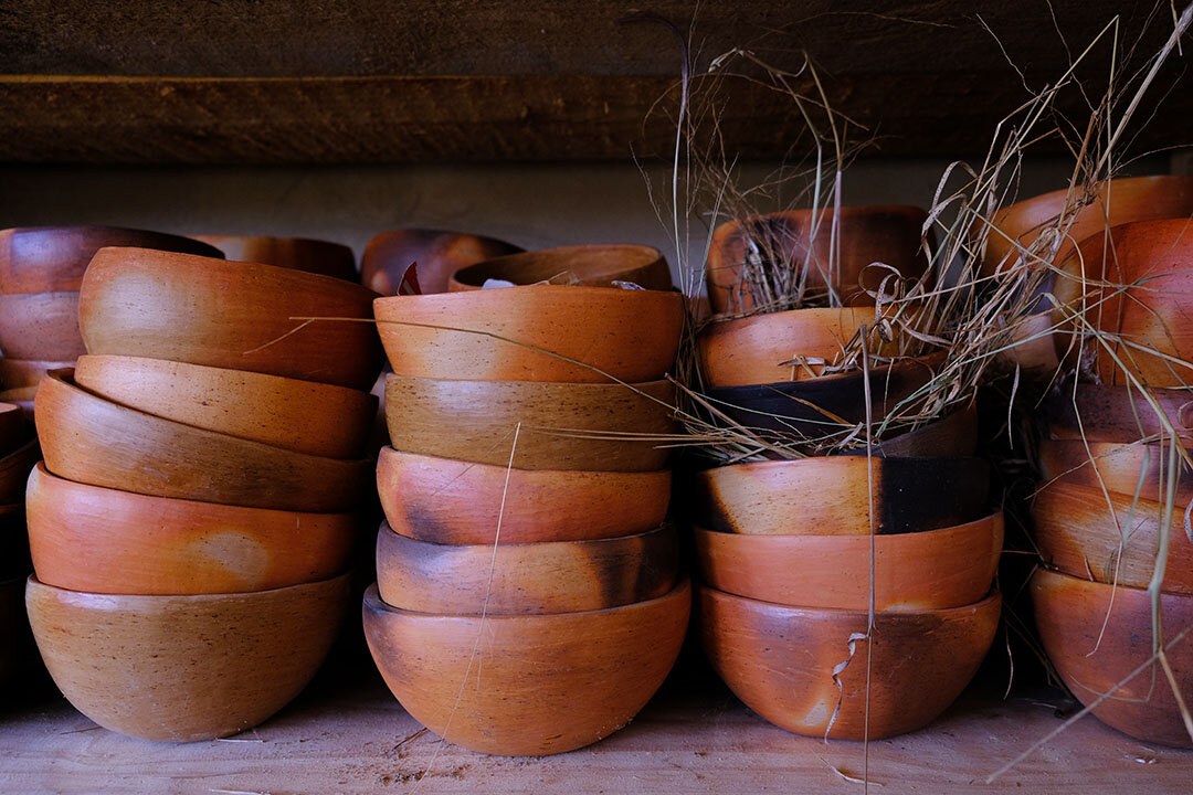 Traditionally fired pieces