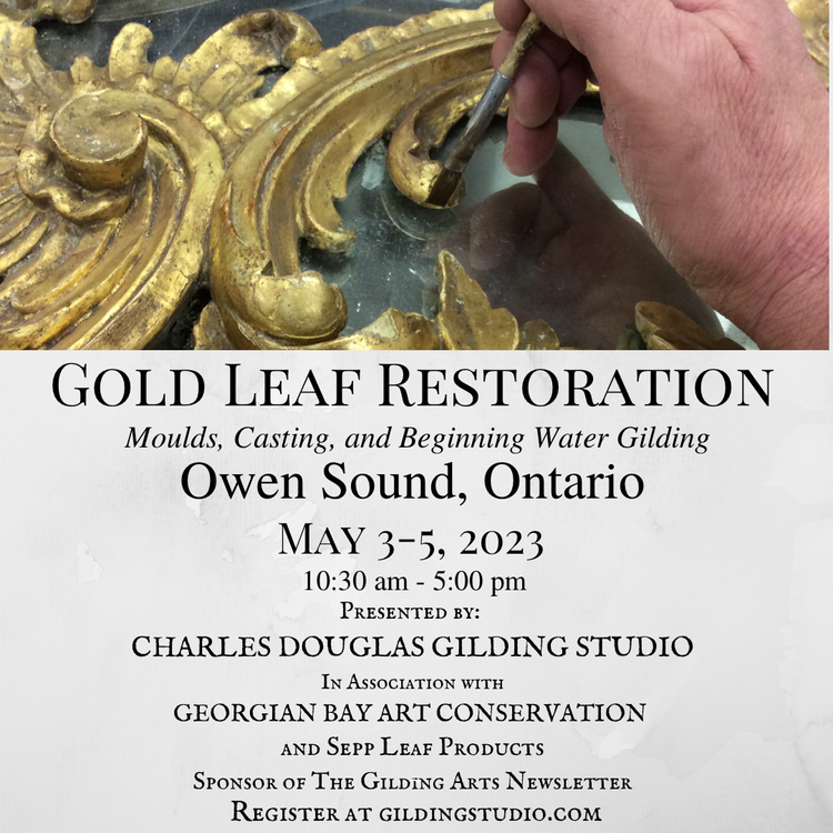 Gold Leaf Restoration: Moulds, Casting, Beginning Water Gilding