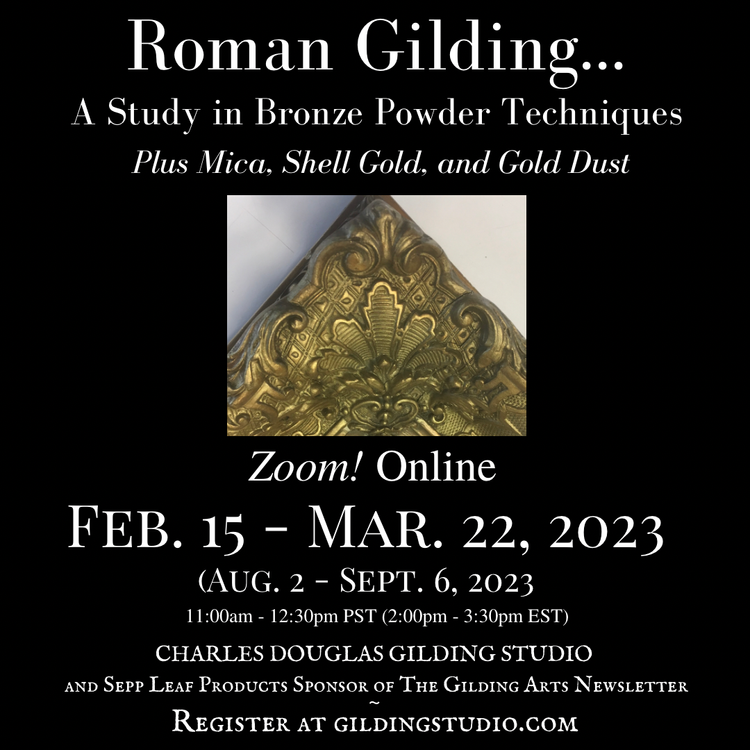 Roman GIlding - bronze powder gold leaf classes