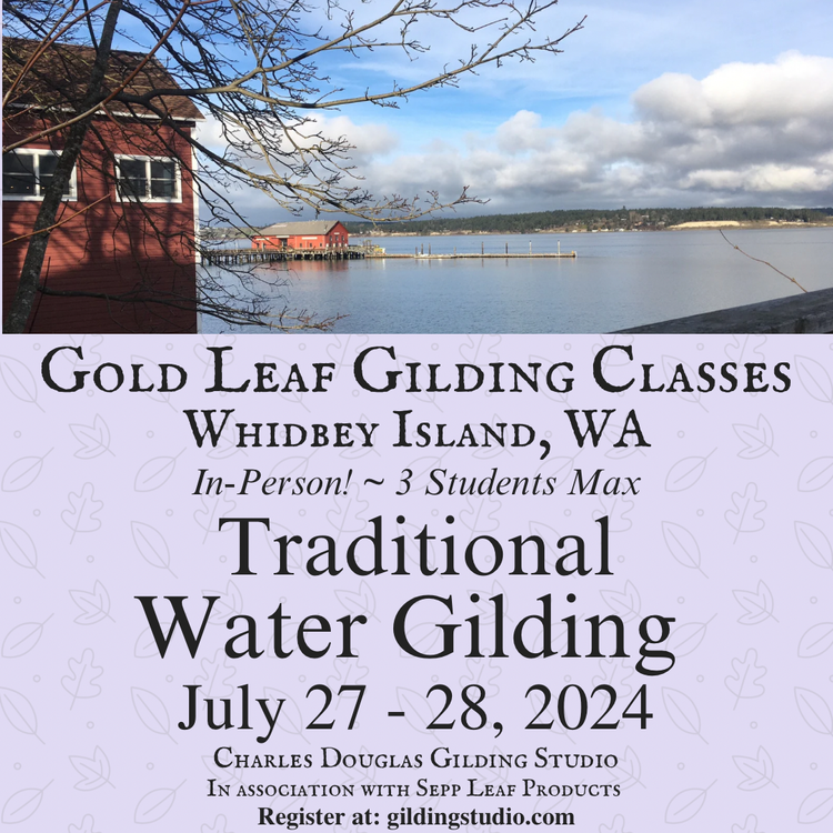 Water gilding gold leaf classes