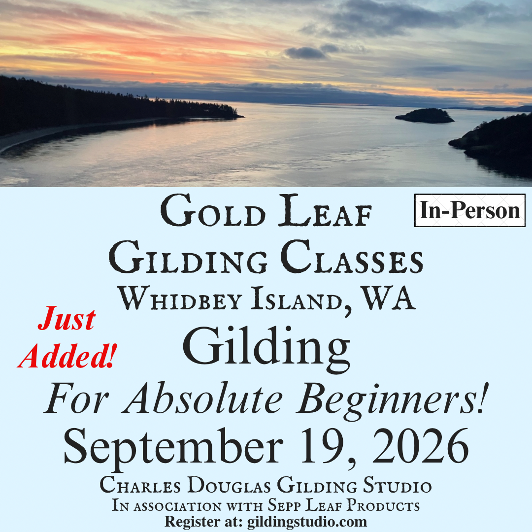 Gilding for Beginners Class Whidbey Island, September 19, 2026
