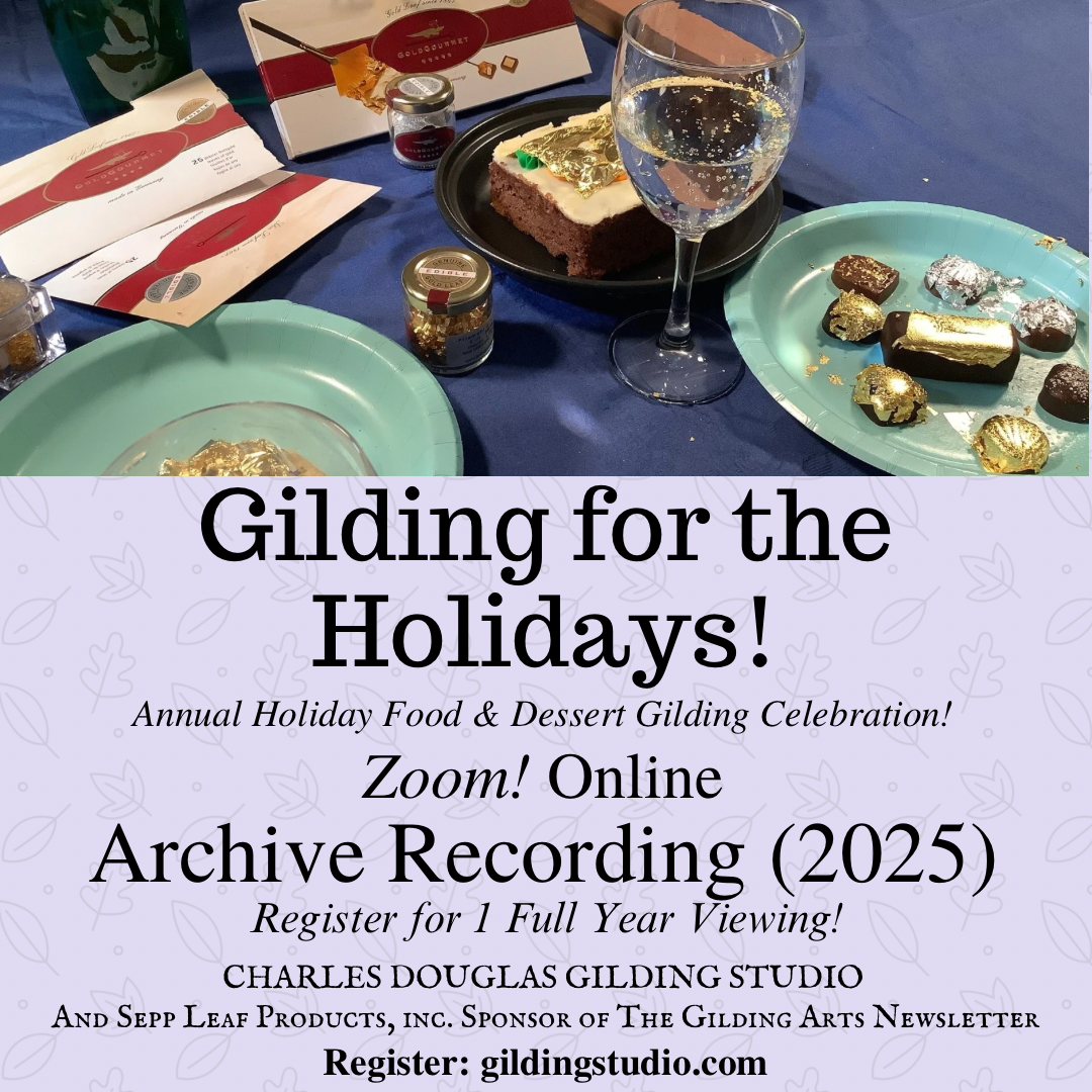 Gilding For The Holidays! An Online Gilding Class For Food and Desserts.