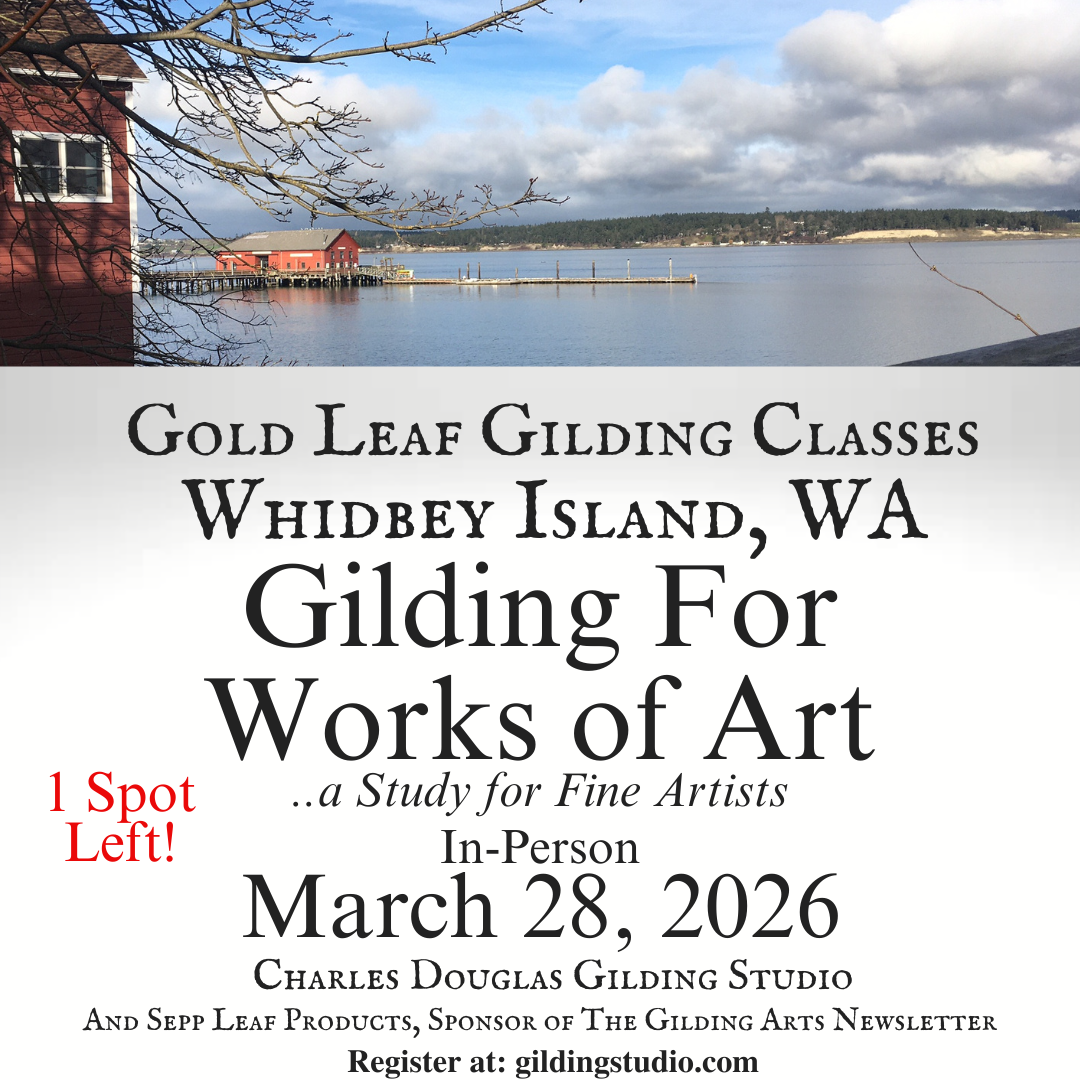 Gilding For Works of Art Whidbey Island Class March 28, 2026