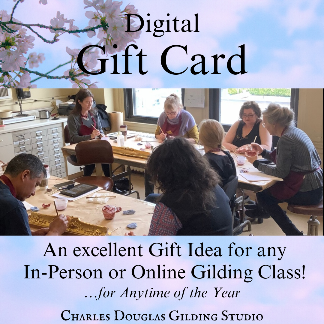 Digital Gift Card for any In-Person or Online Gilding Class