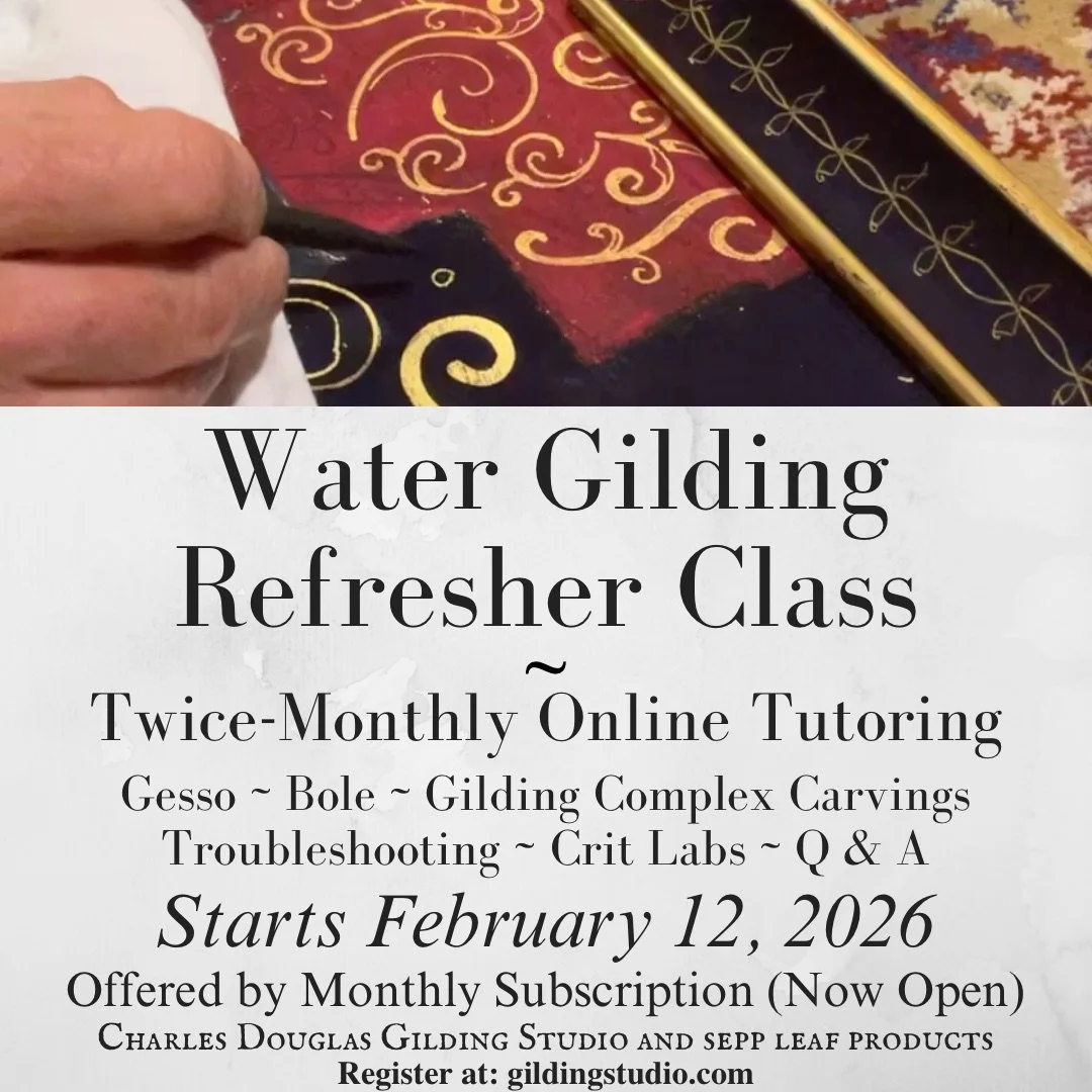 (ZOOM ONLINE) Water Gilding Refresher Class (Subscription)