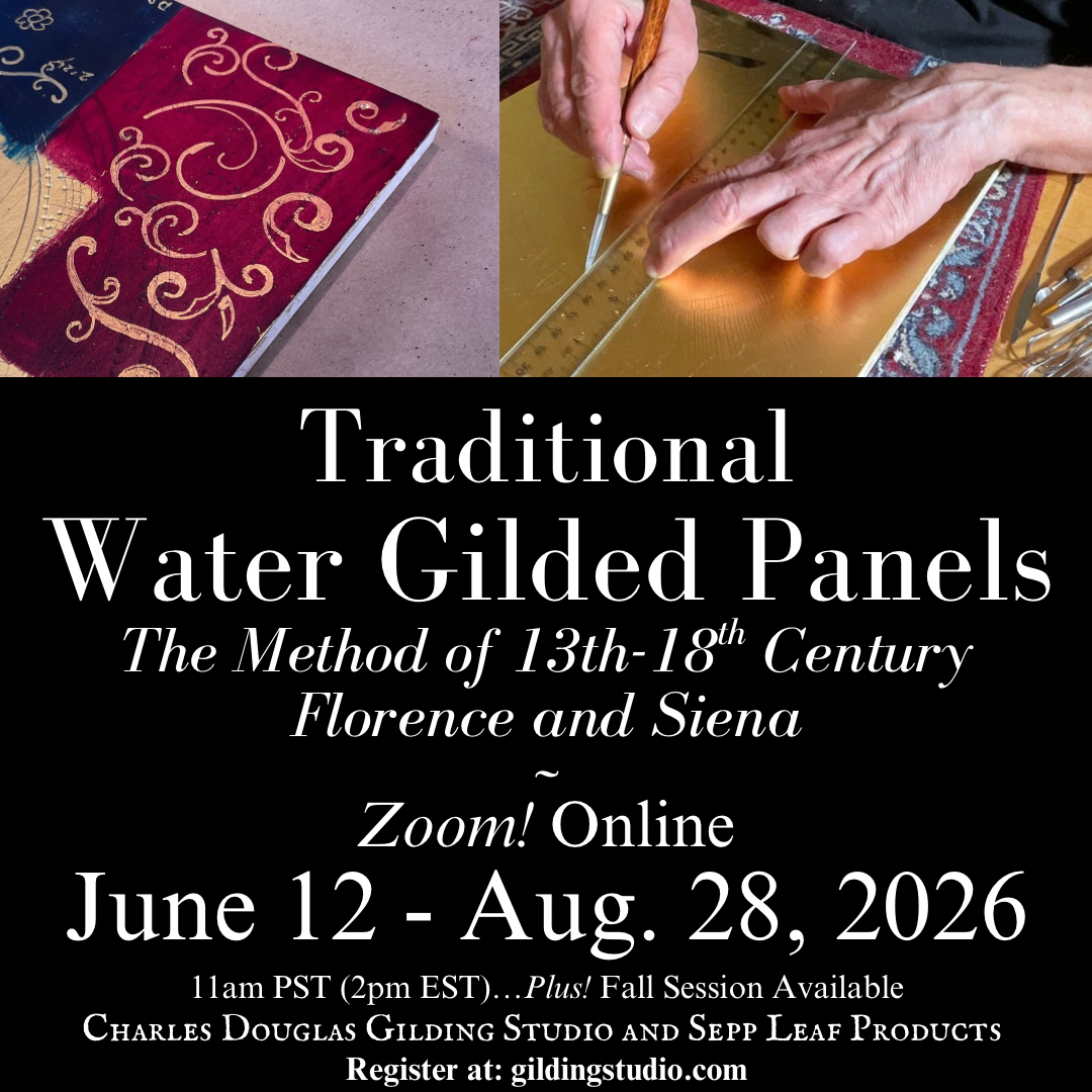 Water Gilded Panels…The Method of 13th-18th c Florence and Siena