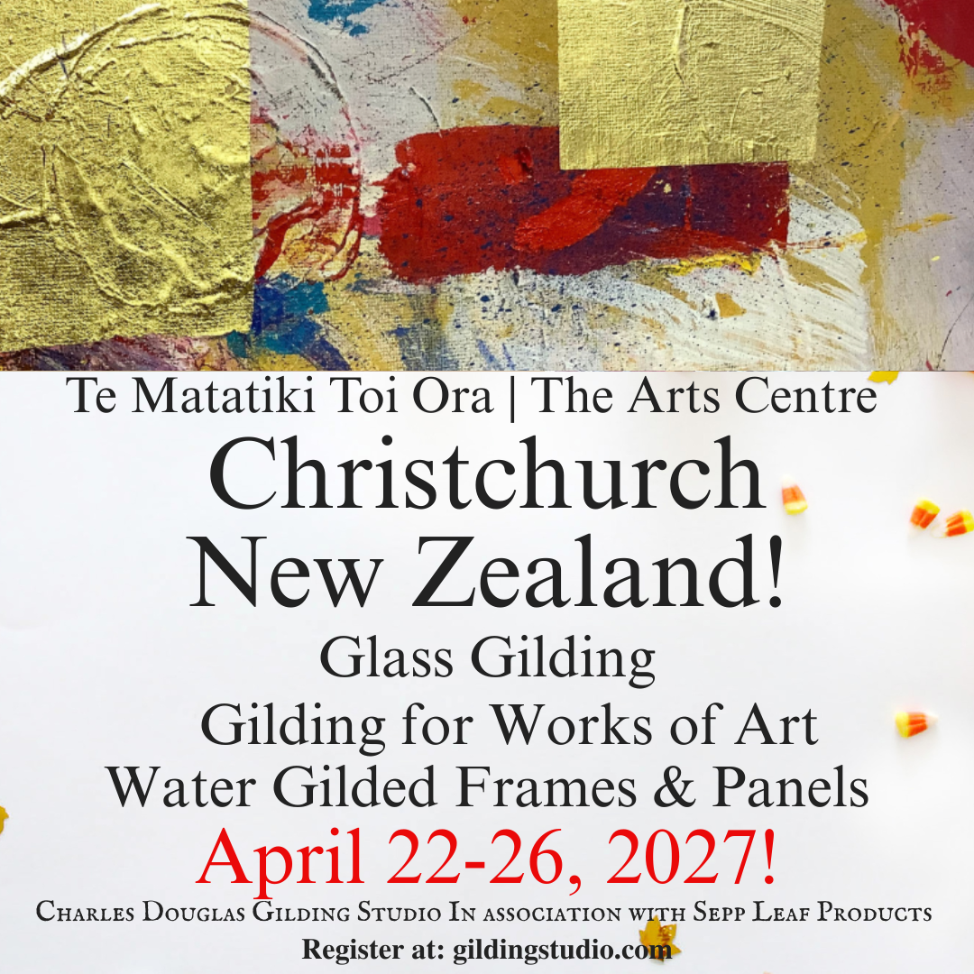 In-Person Gilding Classes, New  Zealand, April 22-26, 2027