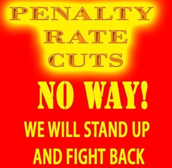Postcard from the CPA campaign to stop penalty rate cuts