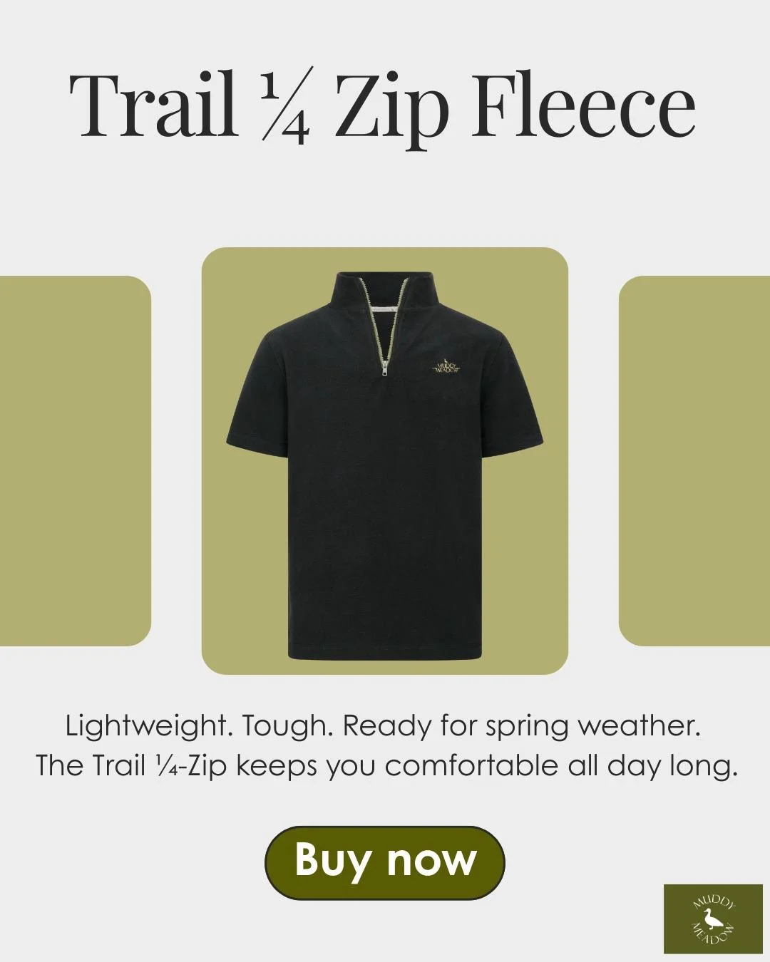 Lightweight, tough, and ready for spring weather. The Trail &frac14;‑Zip keeps you comfortable from cool starts to warmer afternoons, with short sleeves that make layering easy. Available in sizes Small &ndash; X-Large for a relaxed, everyday fit.

#