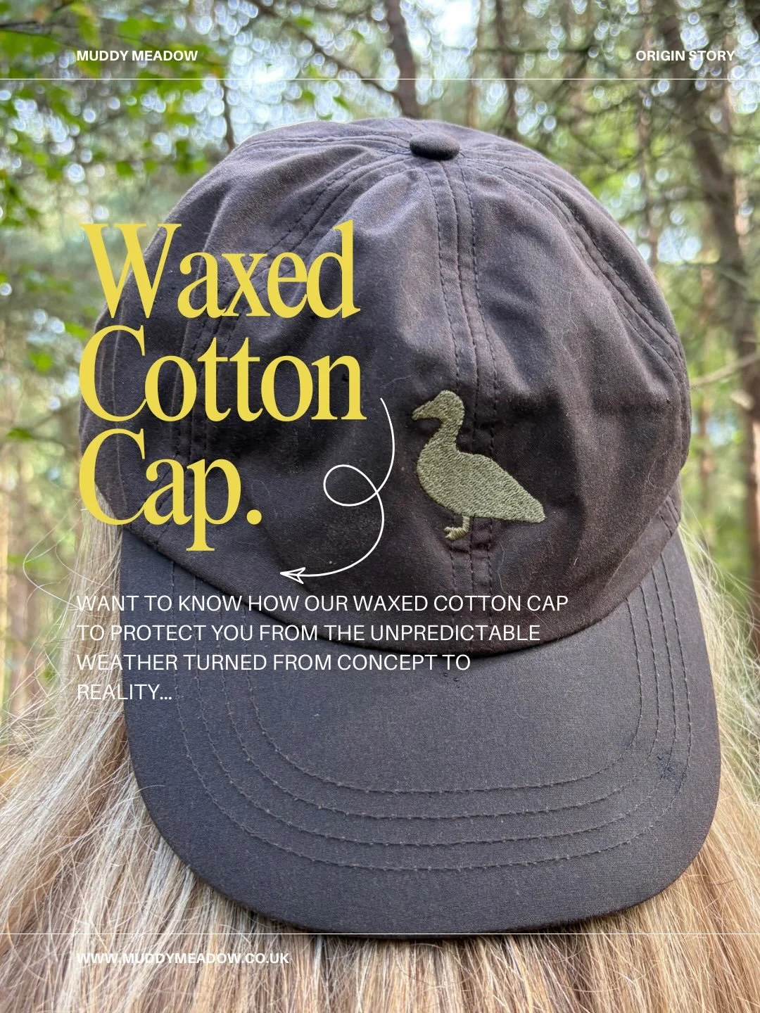 🌧️ Made for the great outdoors, whatever the weather.

Our Waxed Cotton Cap is built for muddy trails, country walks and unexpected showers. Durable waxed cotton helps keep the rain off, while the classic brim shields your eyes and the padded sweatb