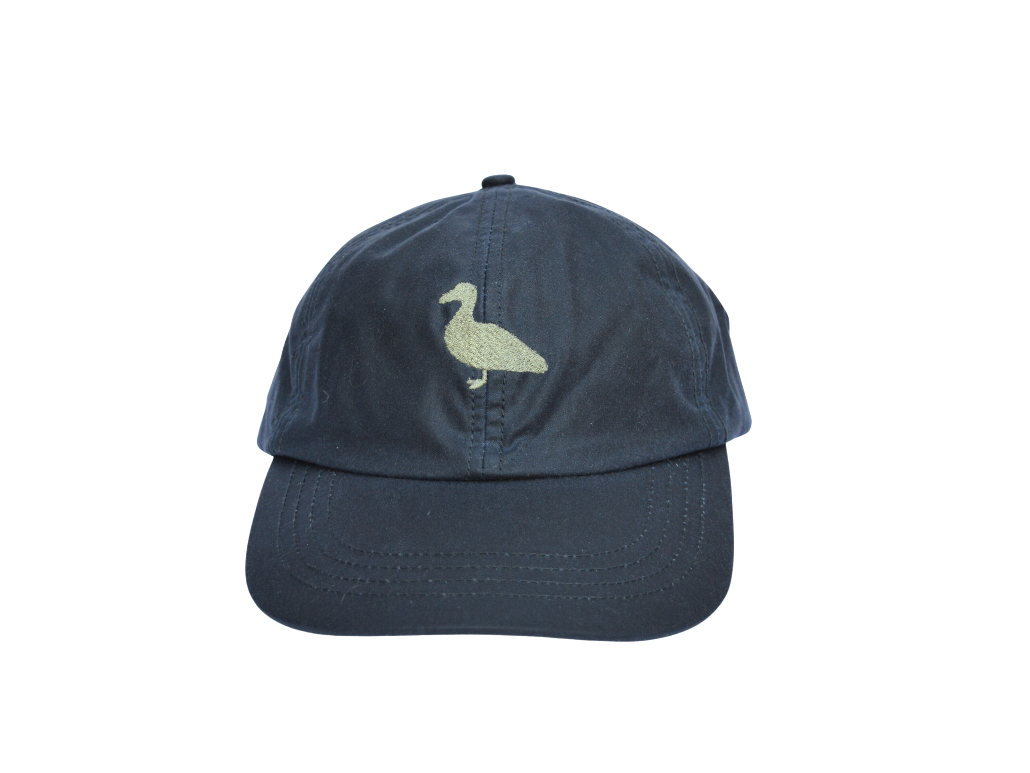 Waxed Cotton Cap with Duck Logo