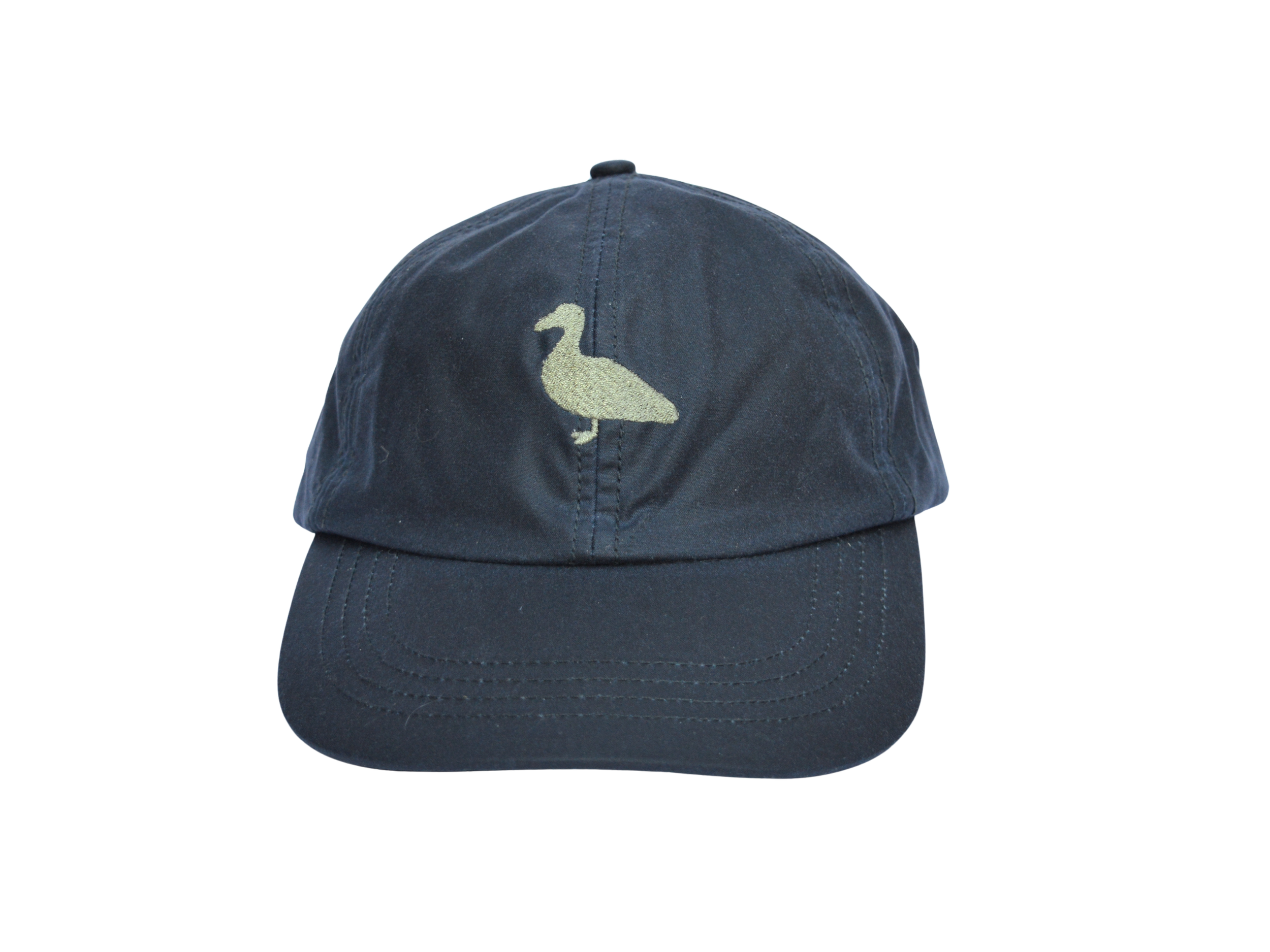 Waxed Cotton Cap Navy - Duck Logo - Copy.png