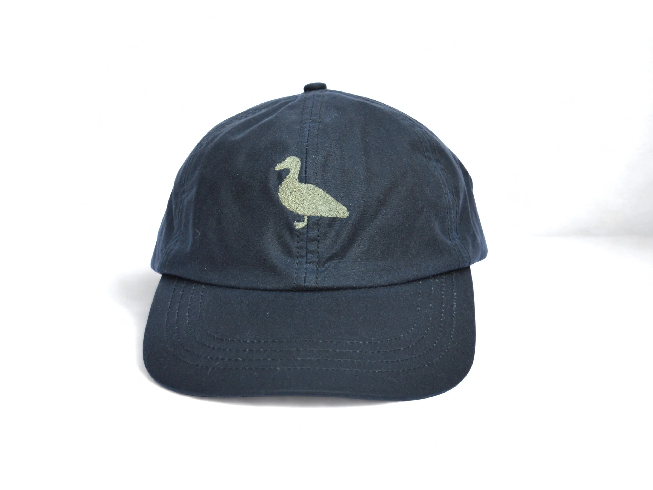 Waxed Cotton Cap with Duck Logo
