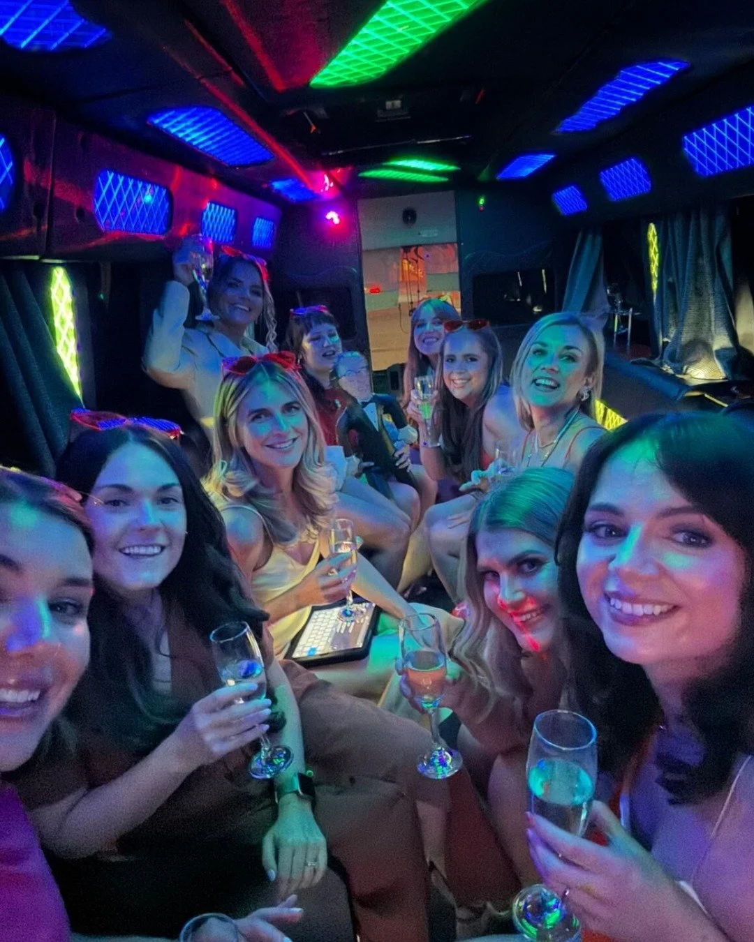 Party on Wheels! Non-stop fun, music, and laughter as you dance the night away on the ultimate party bus! ✨

Thank you so much to Sarah for sending in these pictures of her and her loved ones celebrating a hen do ❤️

Enquire now at hollywoodcars.com?