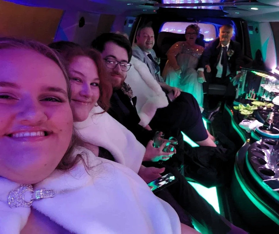 First batch of party people in our new limousine... and certainly not the last 🍾 A big thank you to Emma for sending in these photos of her and her loved ones celebrating in our new limousine ✨🎊 Wish this was you? Fill out an enquiry form on our we