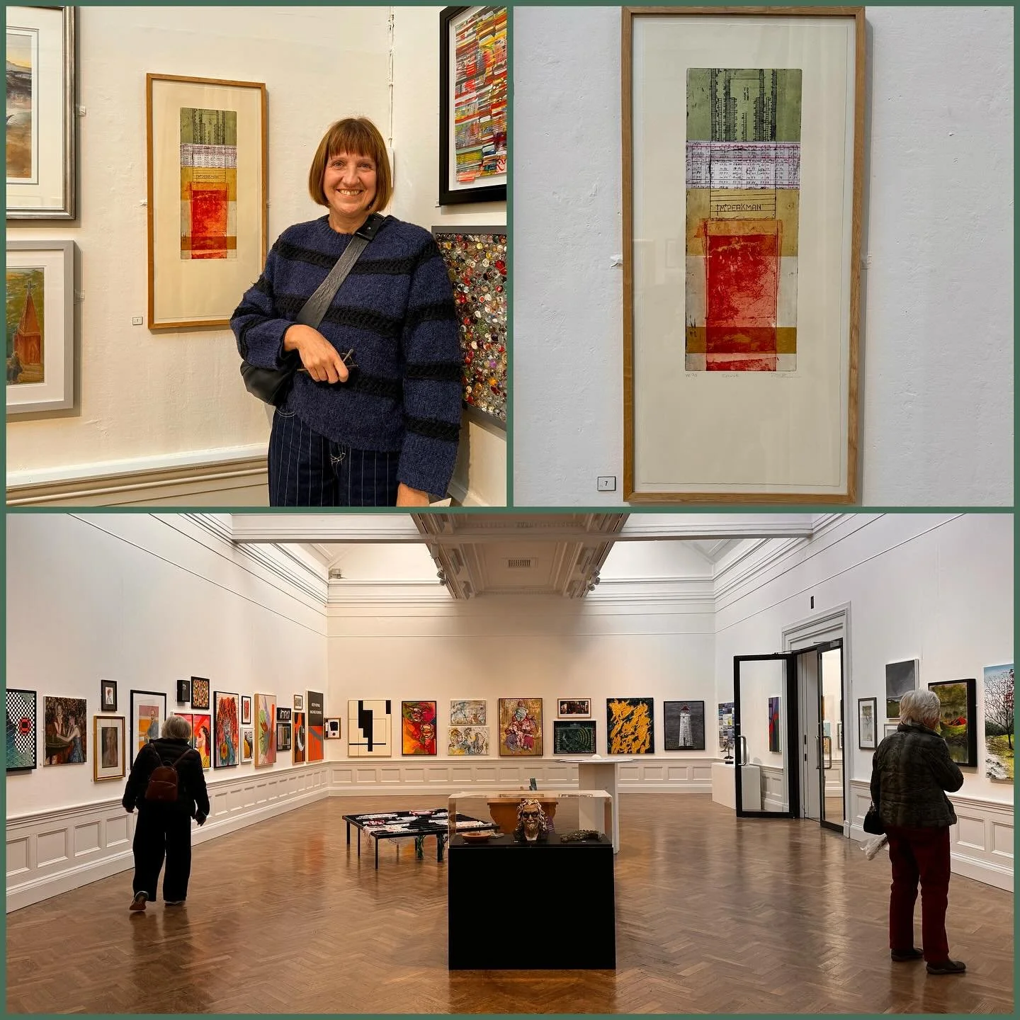 Managed to get to the @williamsonart_ last week to view &lsquo;Calculate&rsquo;, #etching with #chinecoll&eacute; in this years #openexhibition as sadly missed the opening night. Thanks to @carolynmurphyprintmaker  for coaxing me to be in the picture