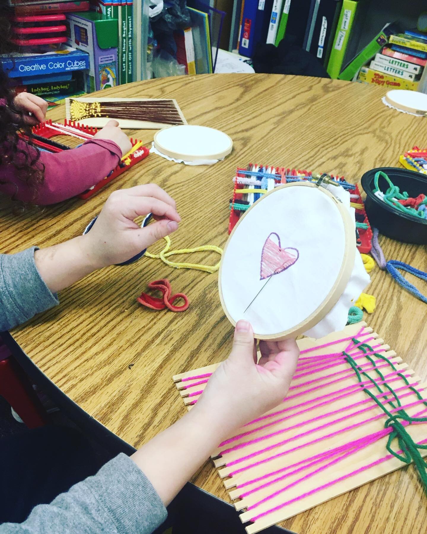 Like Arachne&rsquo;s amorous depiction of Gods in a tapestry, our primary students worked diligently on sewn hearts