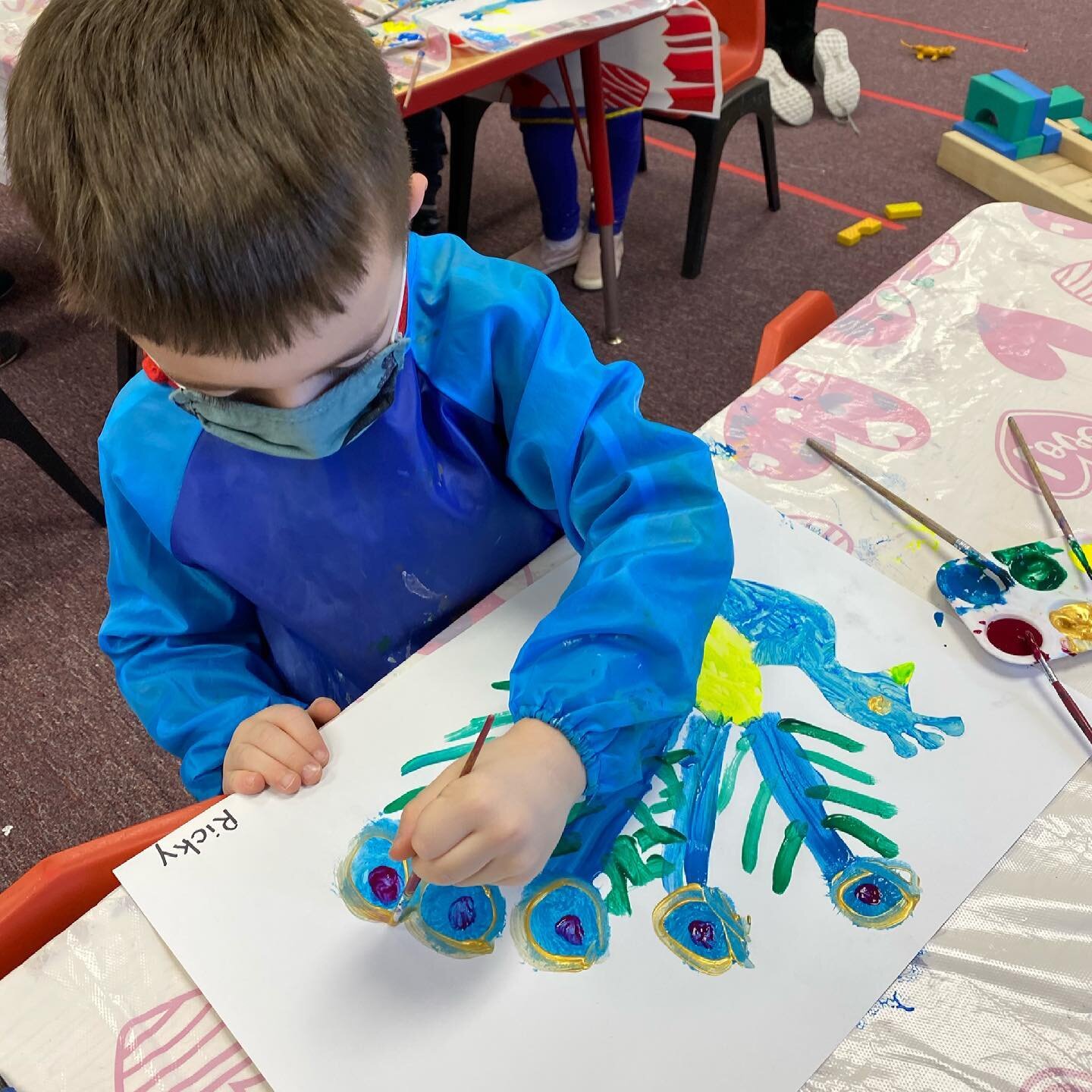 Making meaningful connections during our study of India&rsquo;s National bird-the peacock!