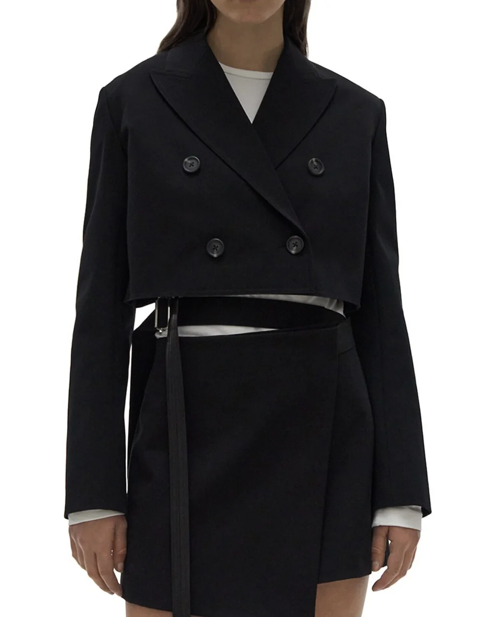 Helmet Lang Cropped Rider Blazer 