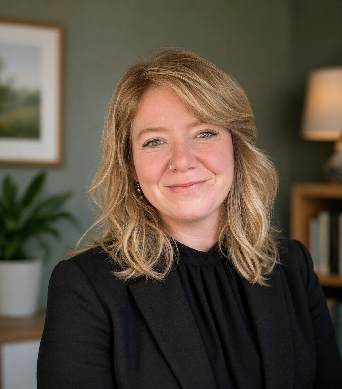 Headshot of Lindsey Bryant, Clinical Mental Health Counseling Intern, for Lotus Wisdom Counseling Services.