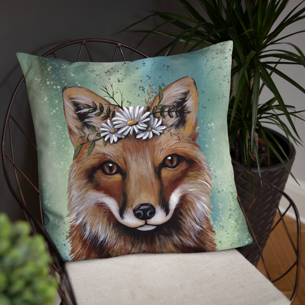 fox throw pillow
