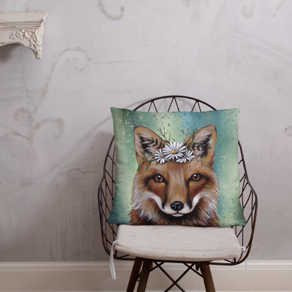Details about   Fox in a box pillow and blanket 