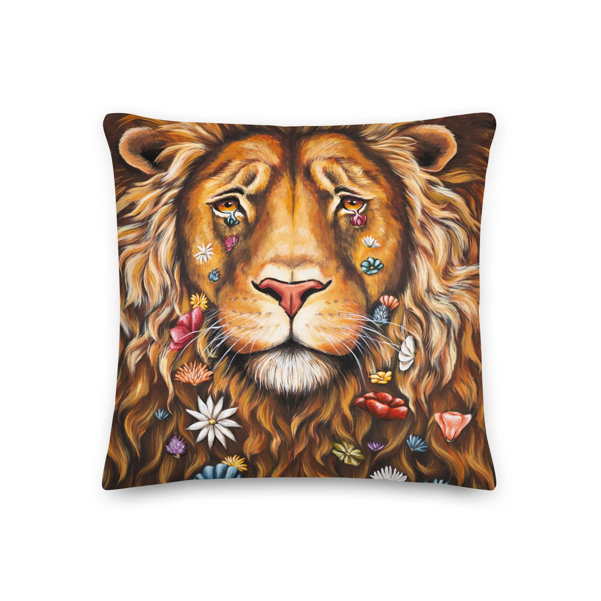Lionhearted Throw Pillow