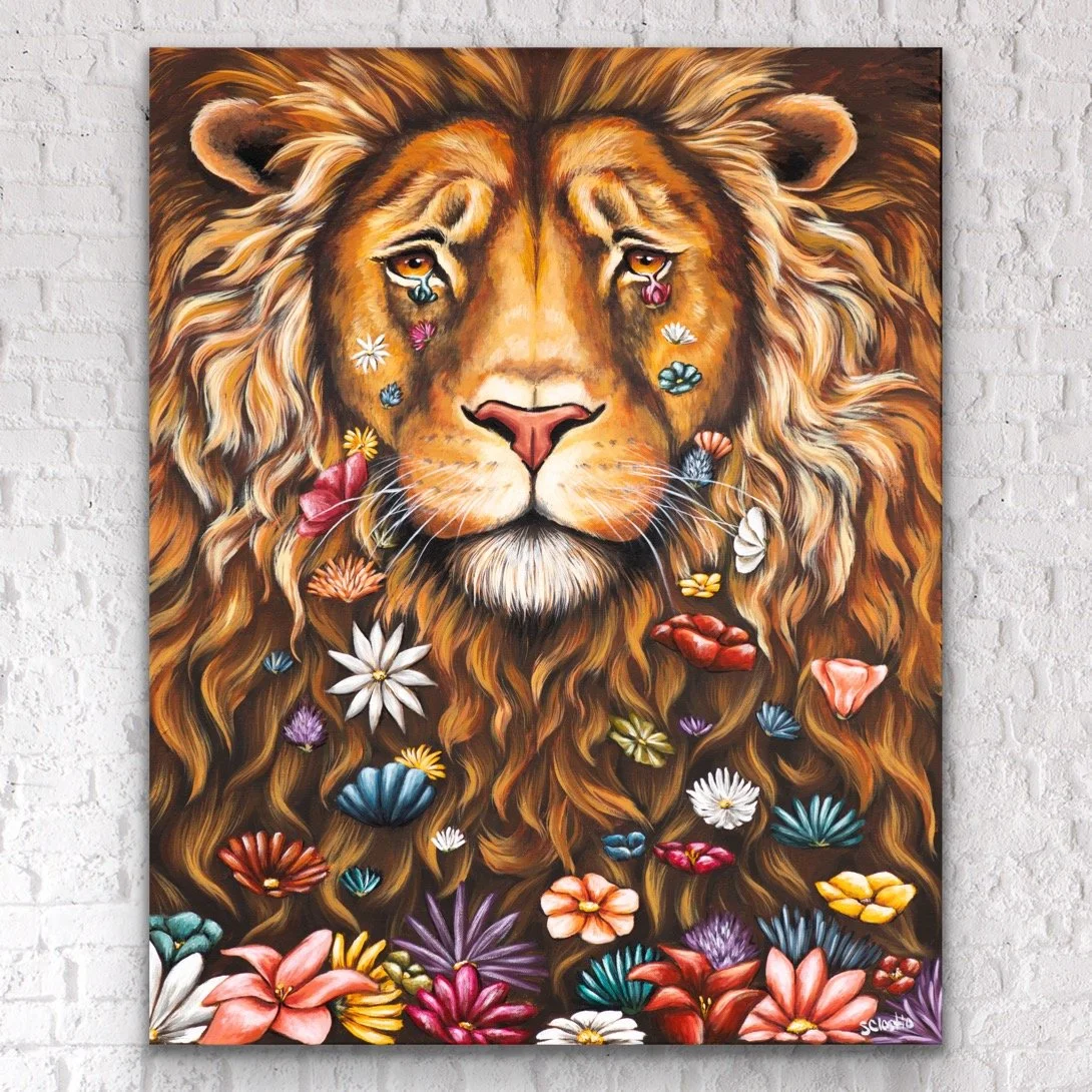 "Lionhearted” - ORIGINAL - 24x30”