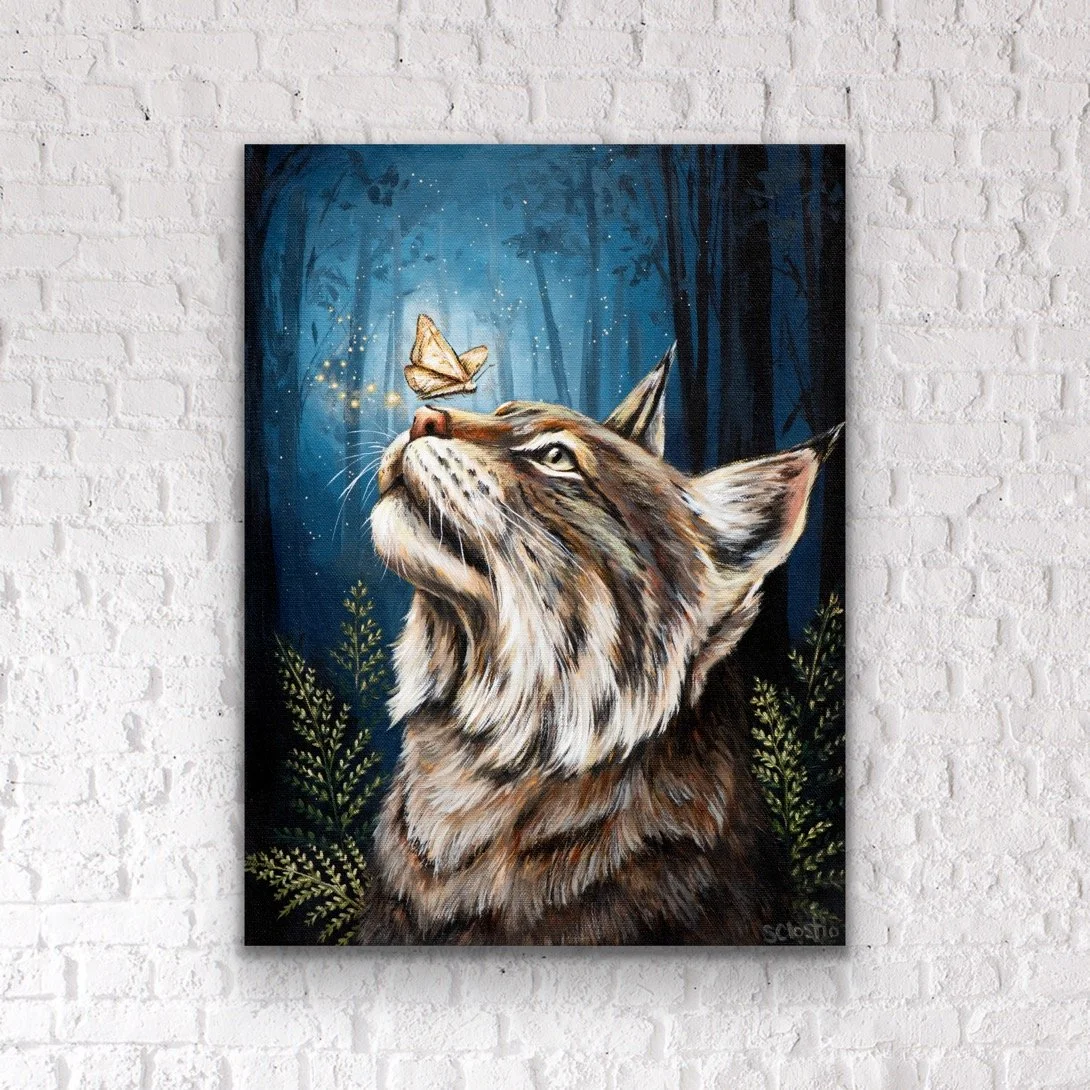 "The Listening Wood" - ORIGINAL - 12x16"
