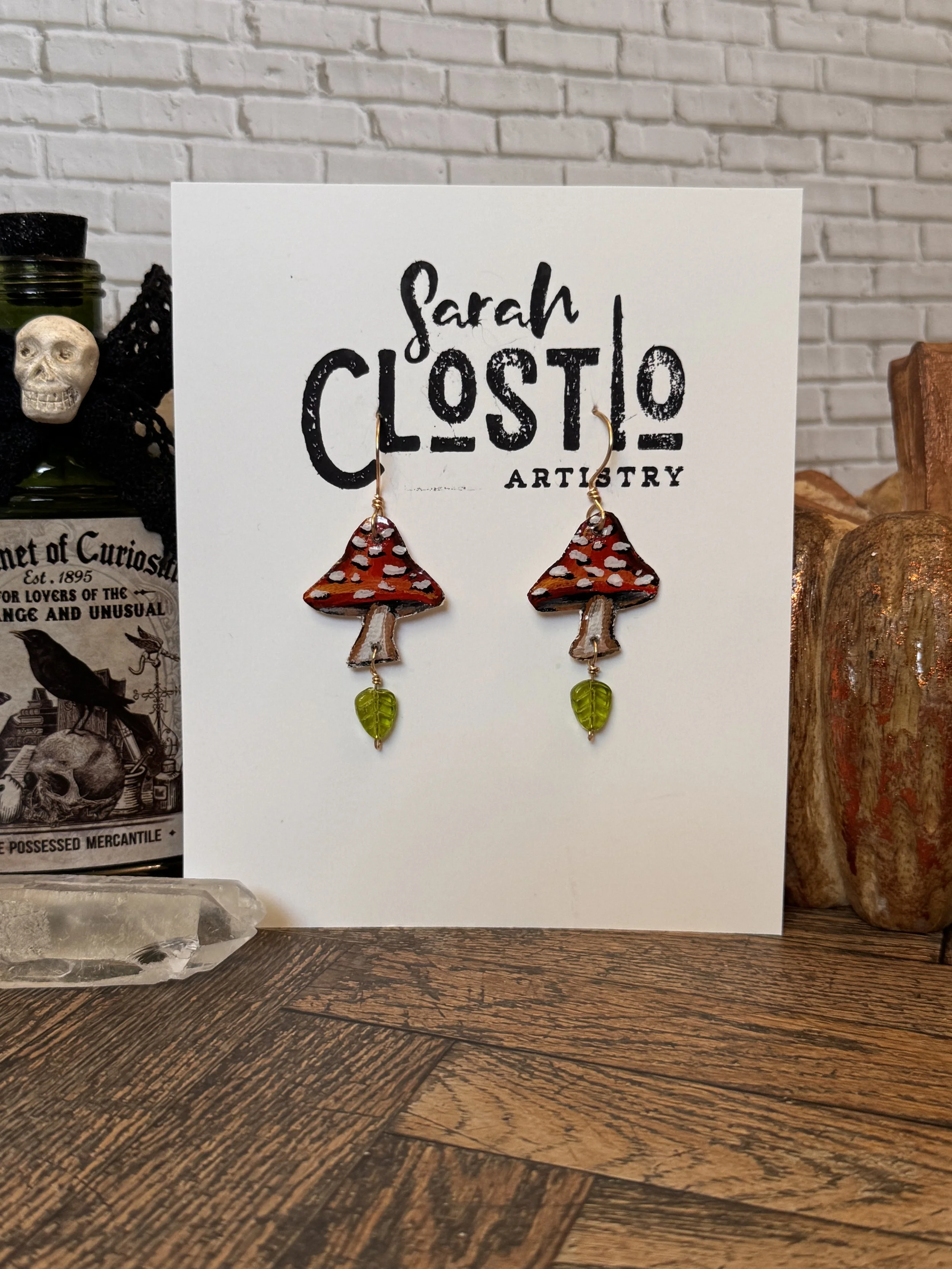Mushroom Earrings