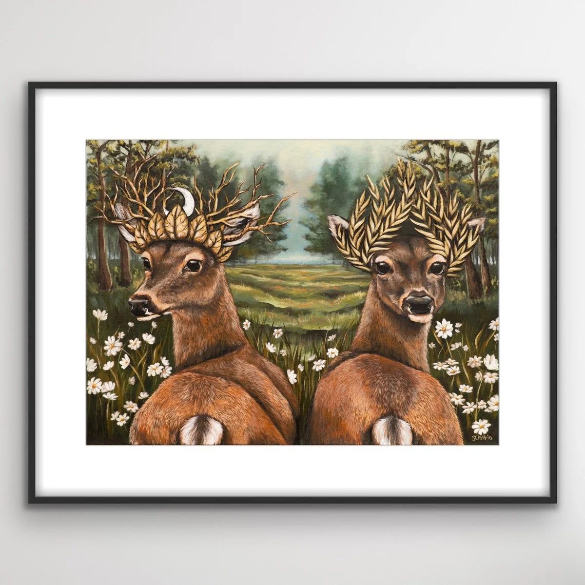 Artemis & Diana - Canvas and Paper Print