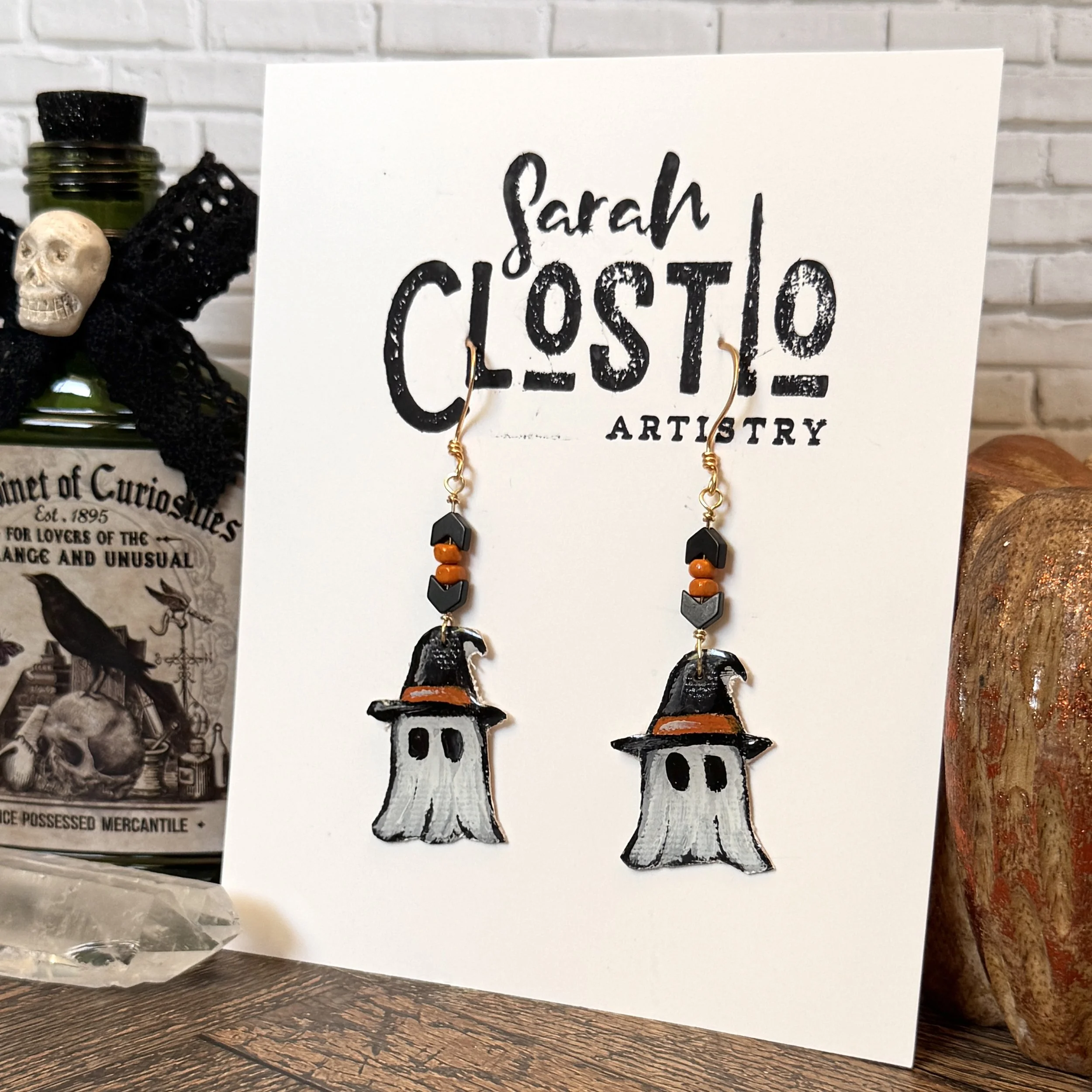 Mini Witch Ghostie Earrings