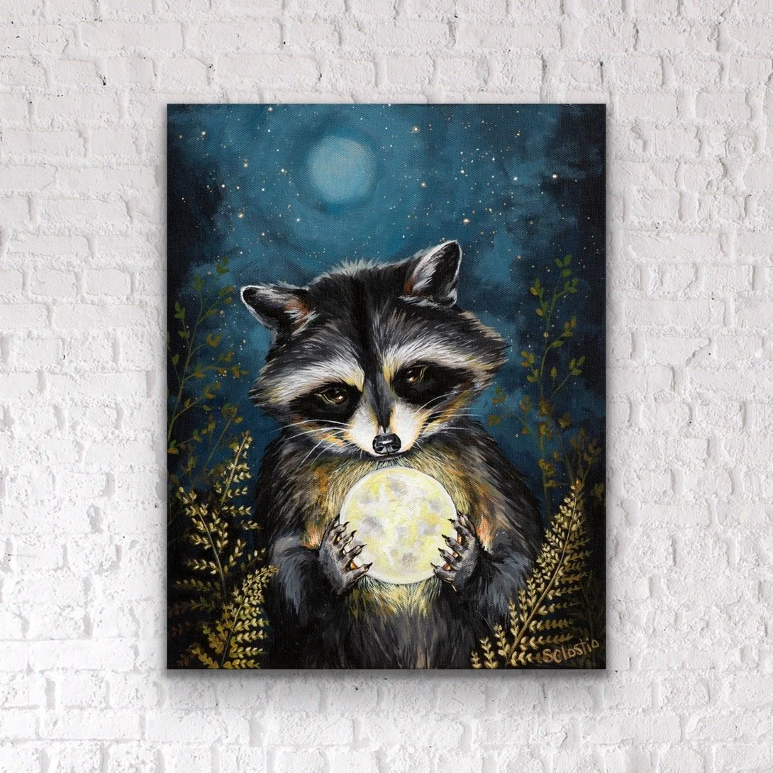 "The Moon Keeper" - ORIGINAL - 11x14"