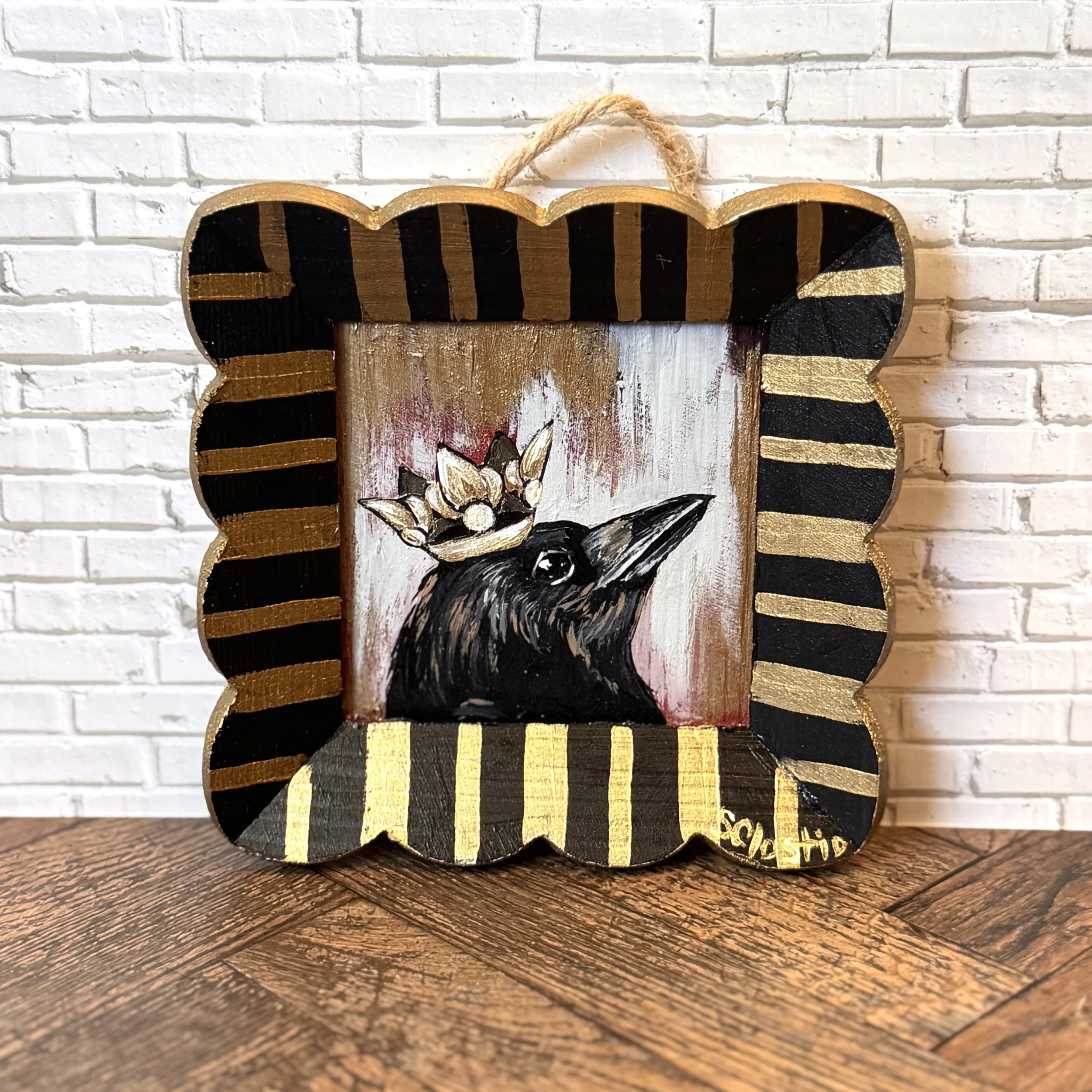 "Crow King" - ORIGINAL - 5x5"