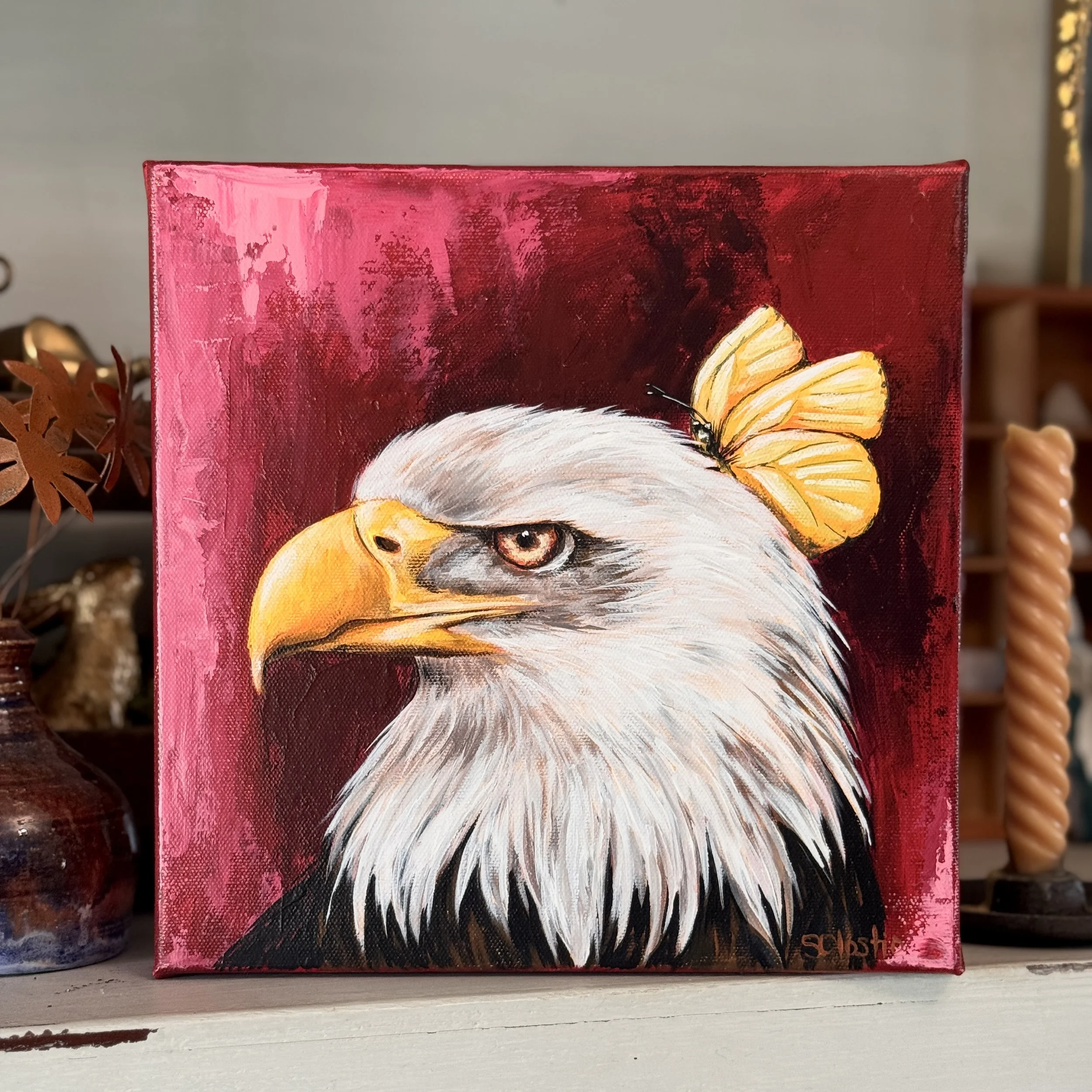 "I Woke Up Like This" - ORIGINAL - 10x10"