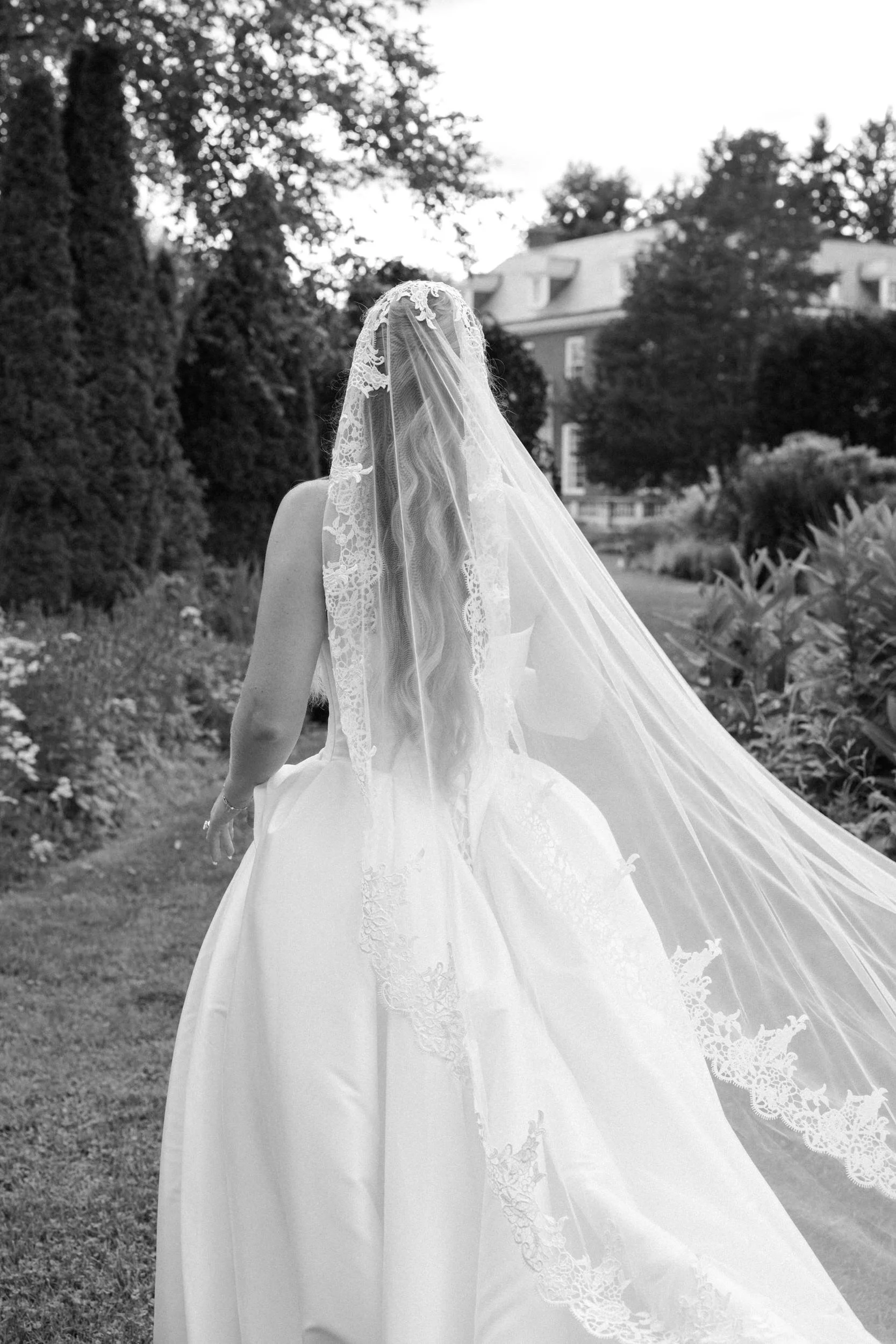 European-inspired wedding portraits at sunset in Wellesley Massachusetts