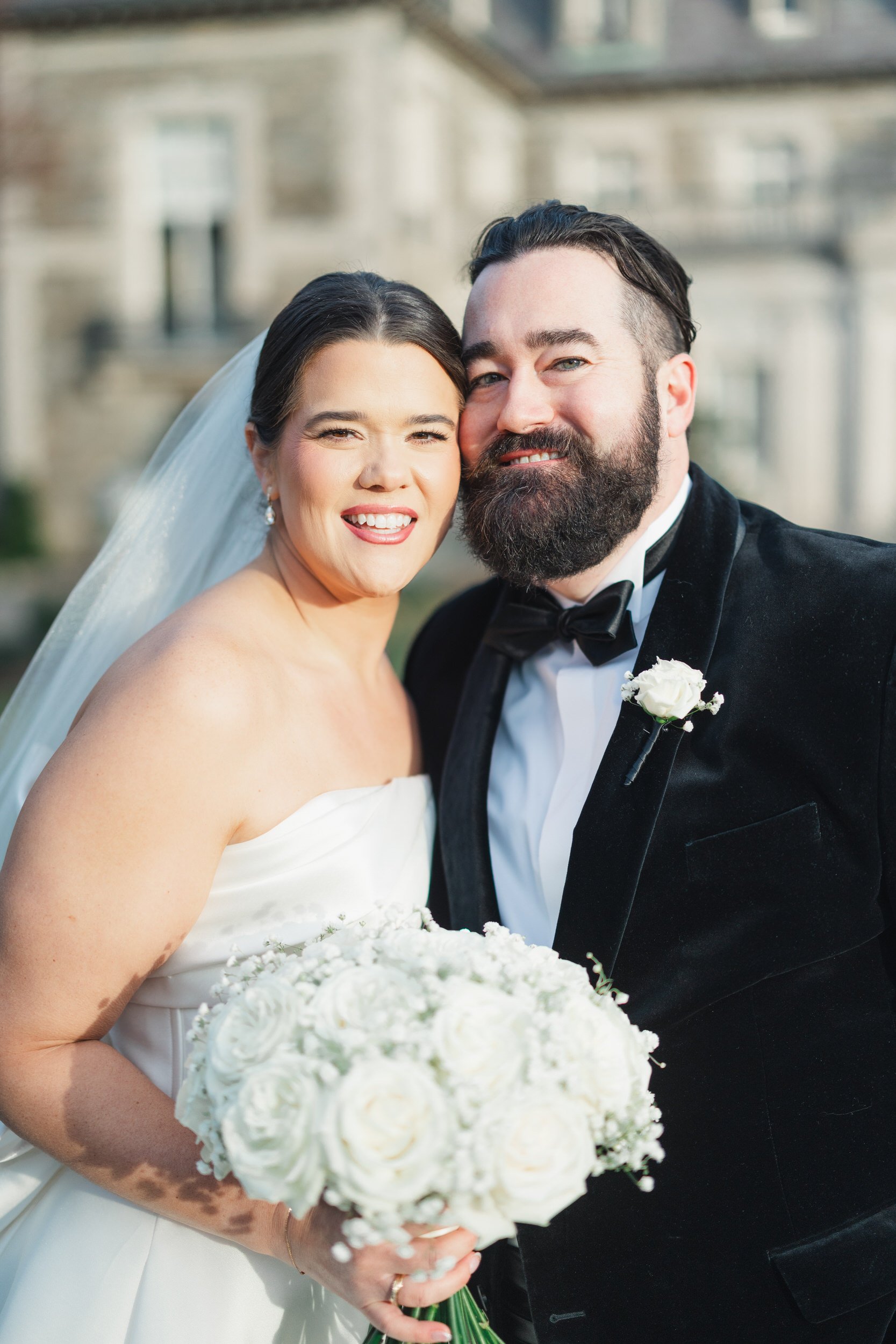 Timeless wedding portraits at Aldrich Mansion venue