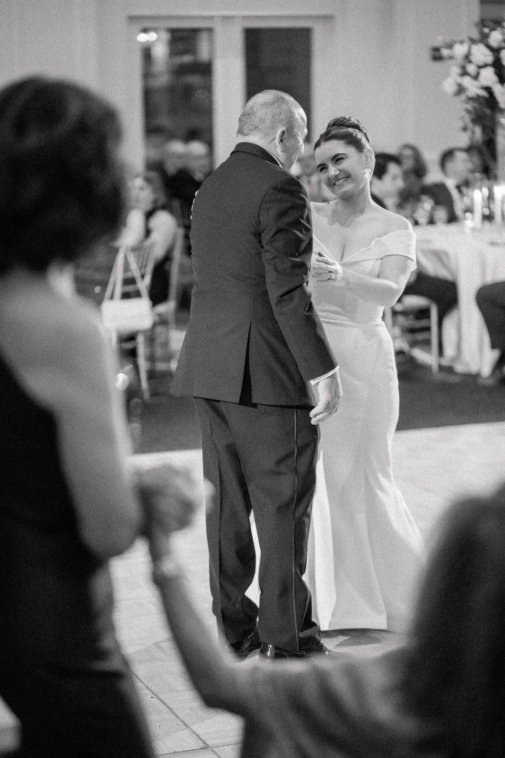 Parent dances during a Boston Harbor Hotel wedding
