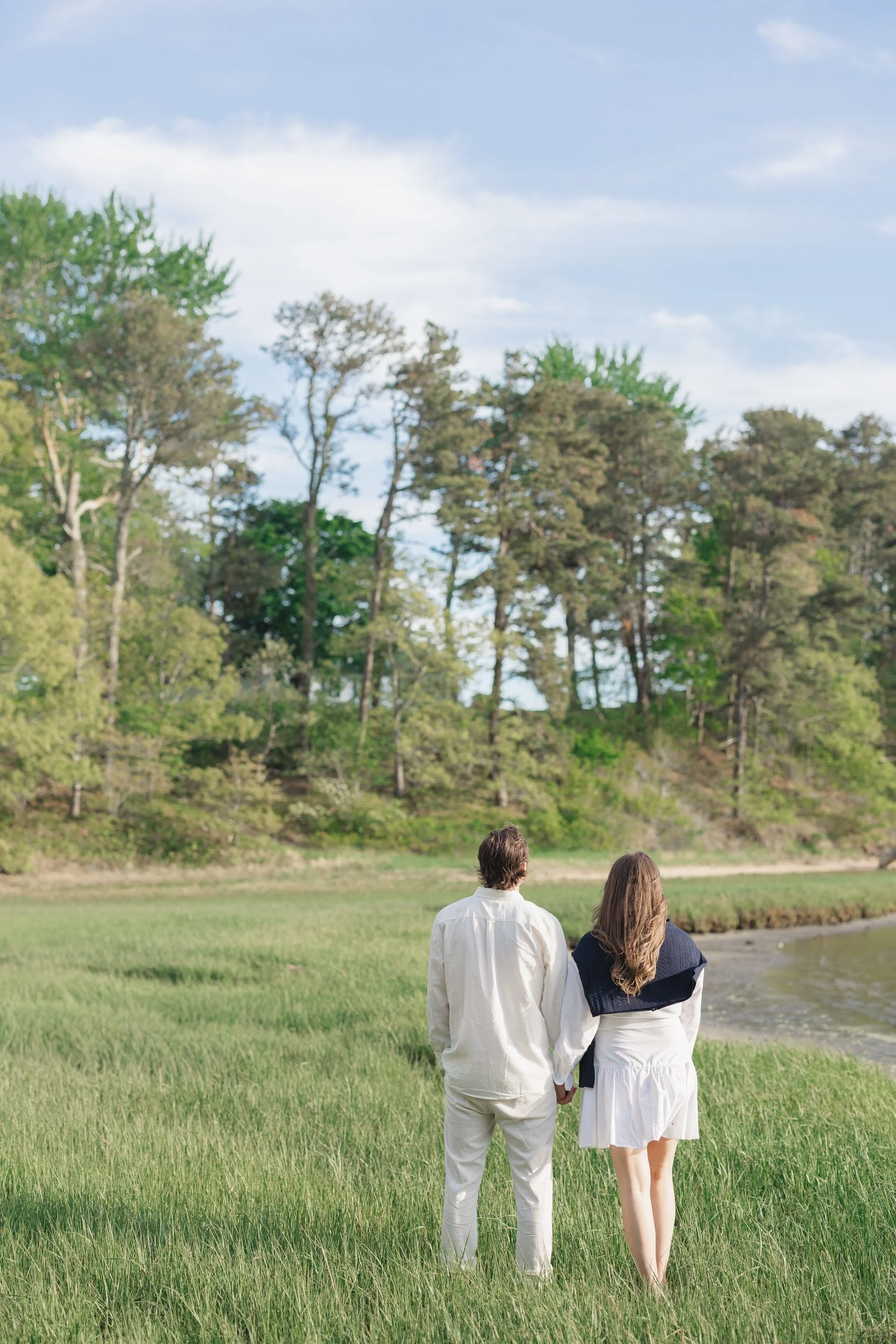 Cape Cod engagement session featuring dune grass portraits in Chatham Cape Cod with natural coastal textures.