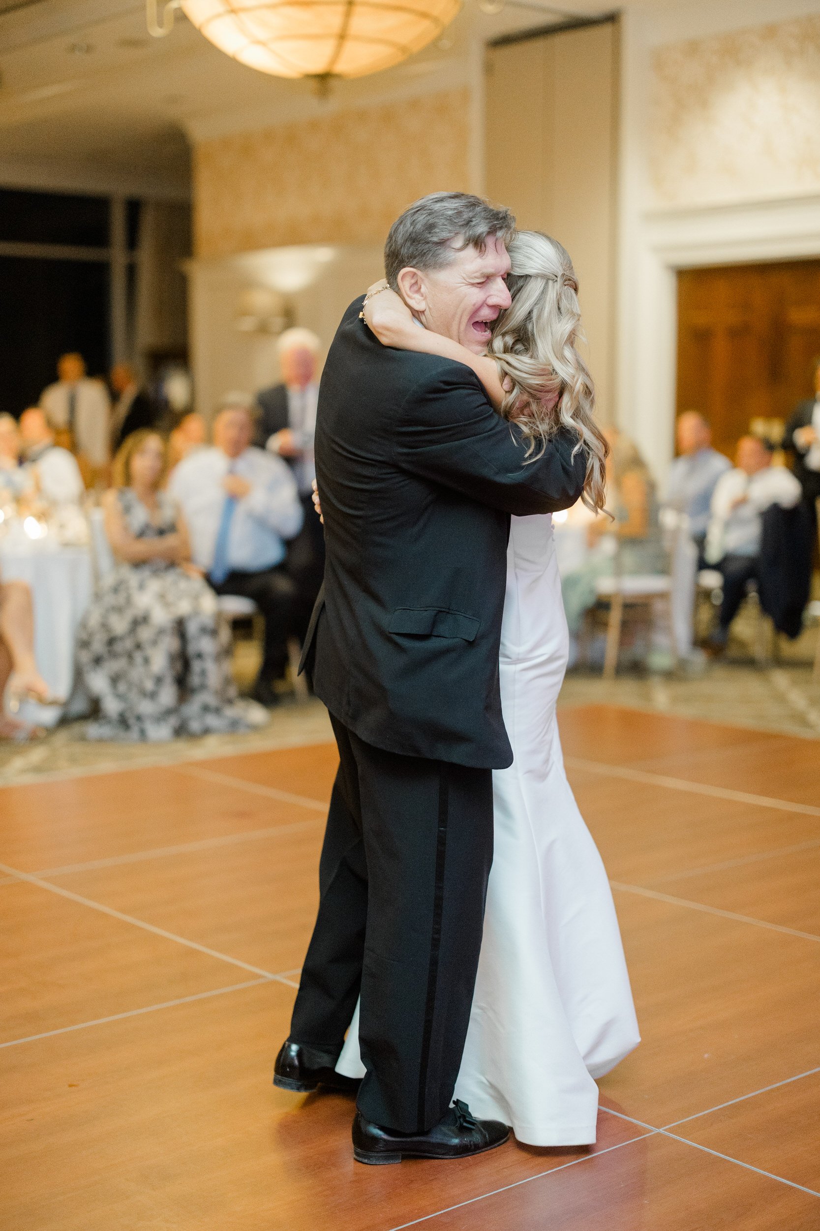 Reception dancing at Ocean Edge Resort wedding