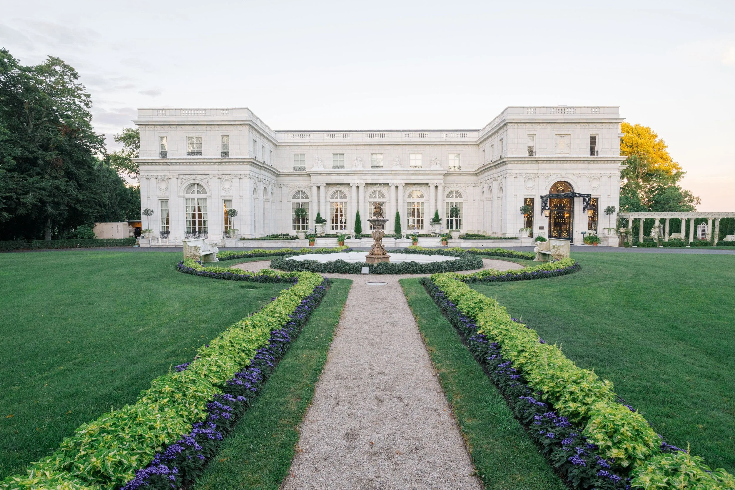 Classic Gilded Age architecture at the Newport Mansions in Newport, RI