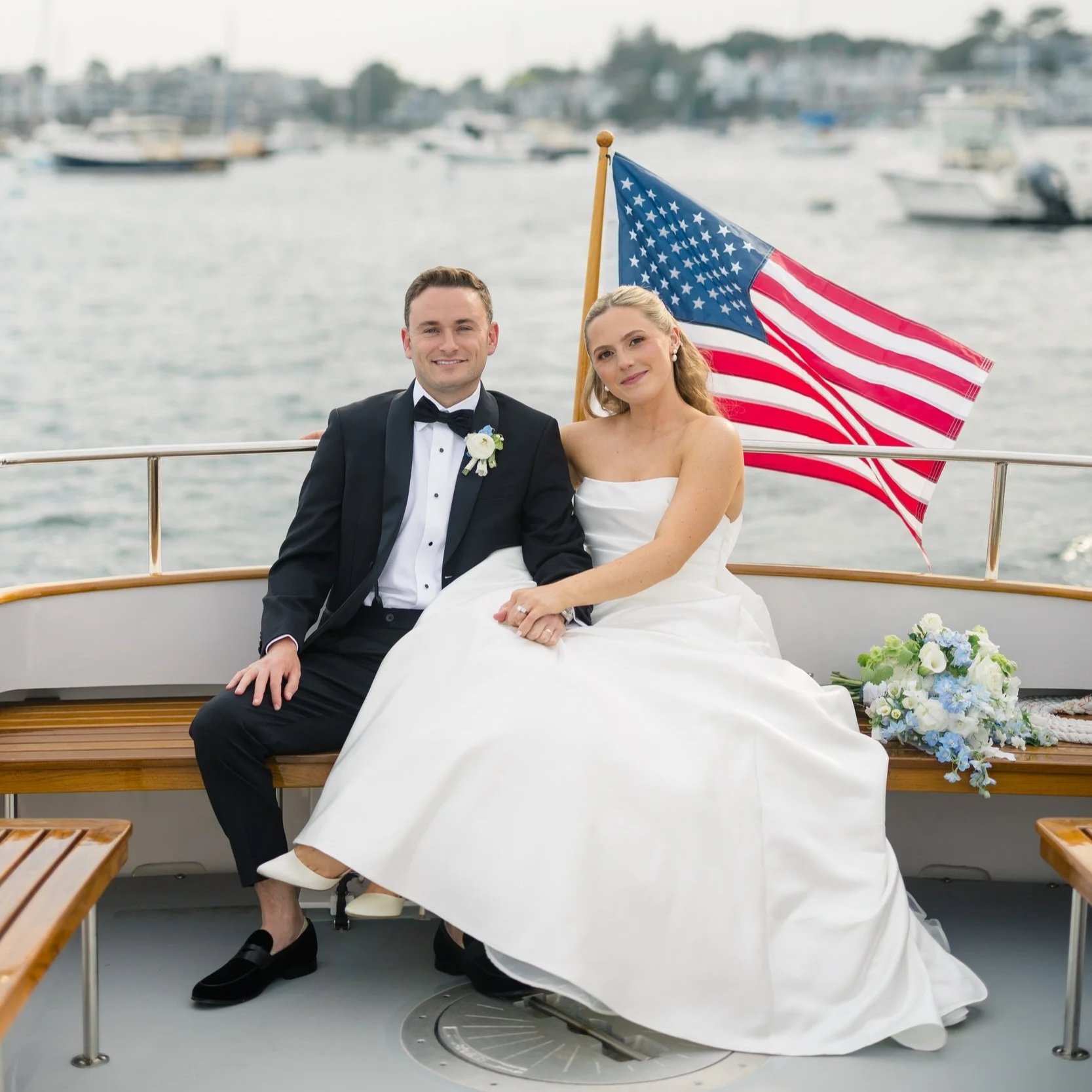 Classic Coastal Wedding at Corinthian Yacht Club in Marblehead, MA