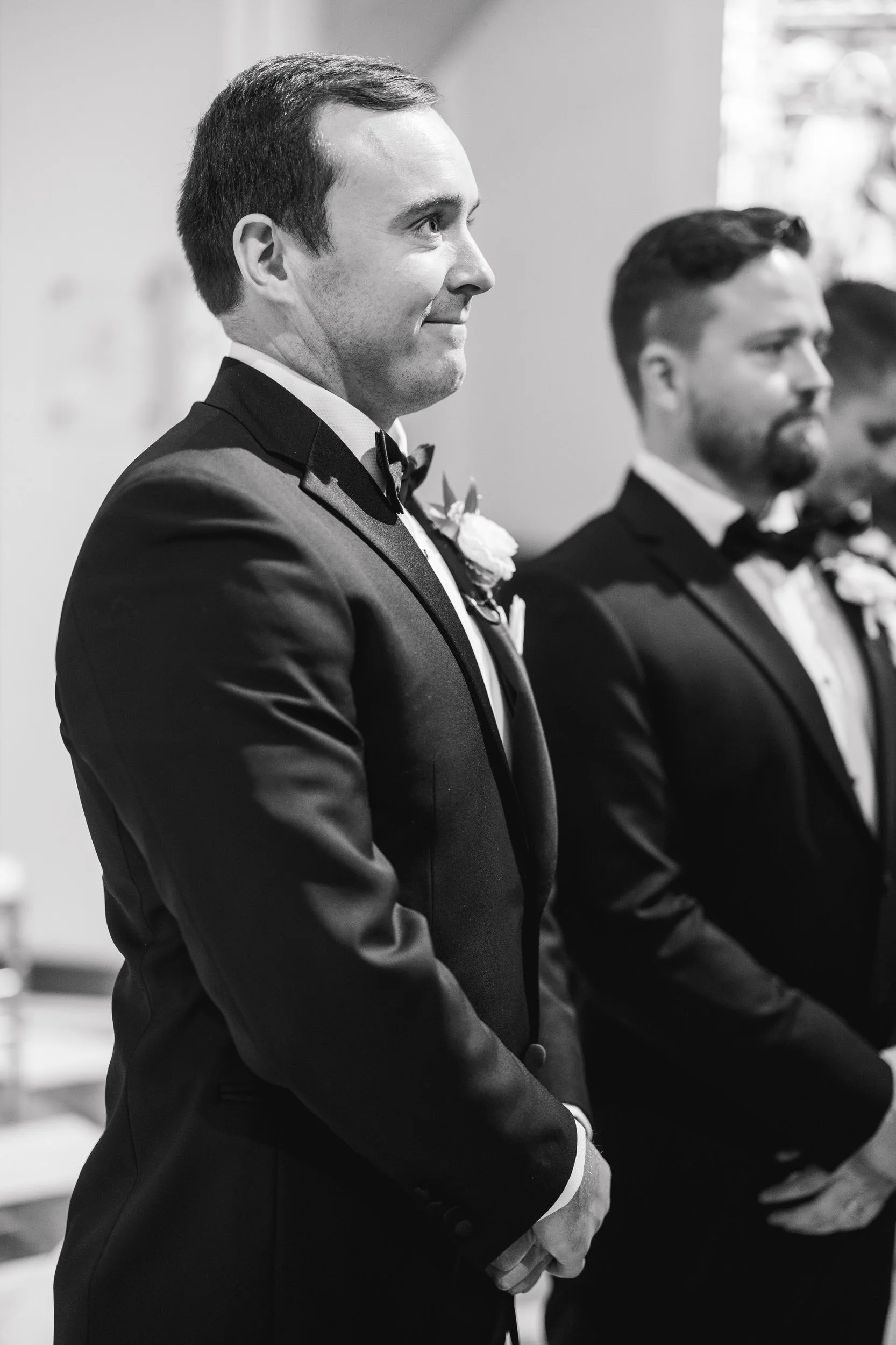 Classic Boston church wedding ceremony at Our Lady of the Good Voyage