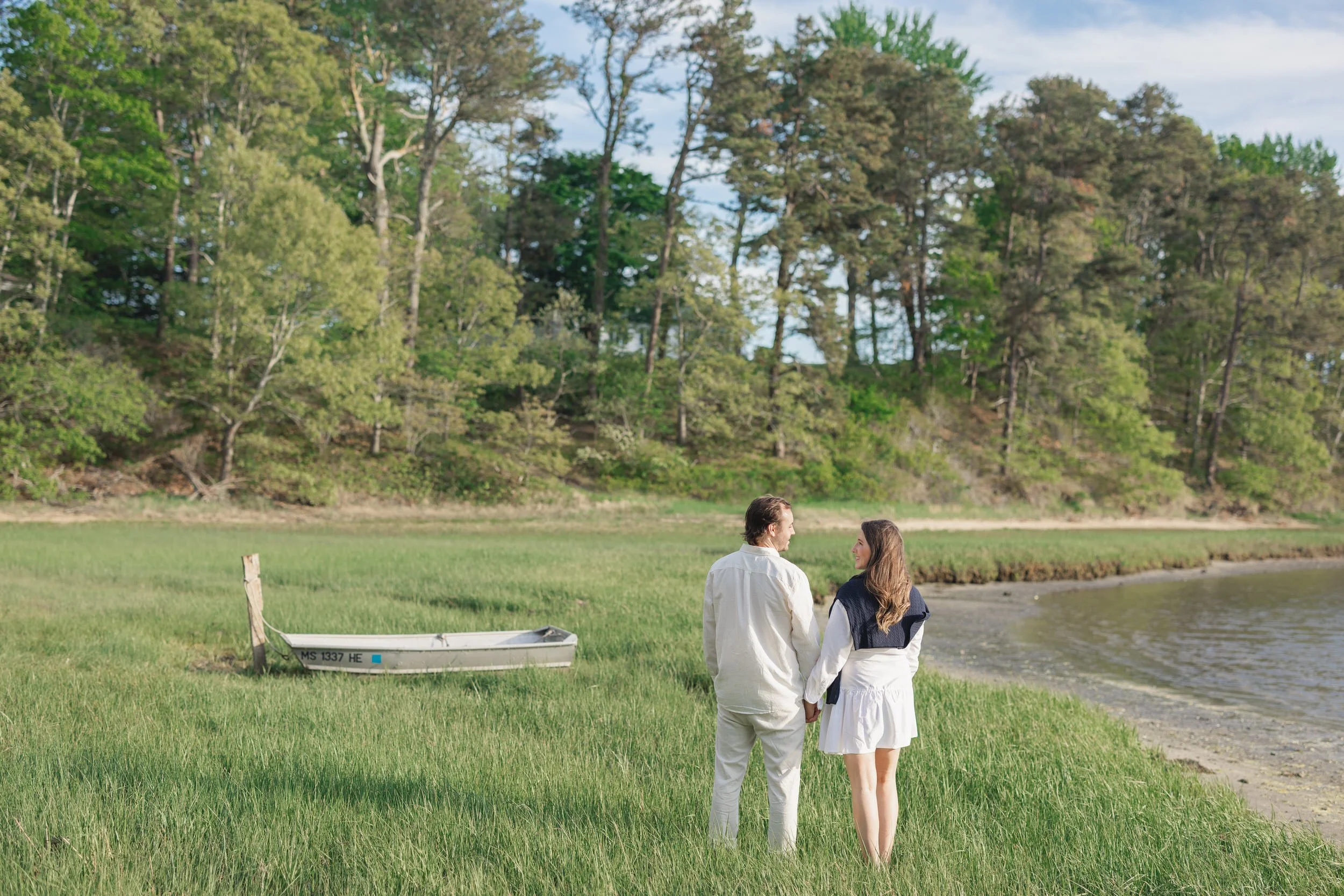 Cape Cod engagement session featuring dune grass portraits in Chatham Cape Cod with natural coastal textures.
