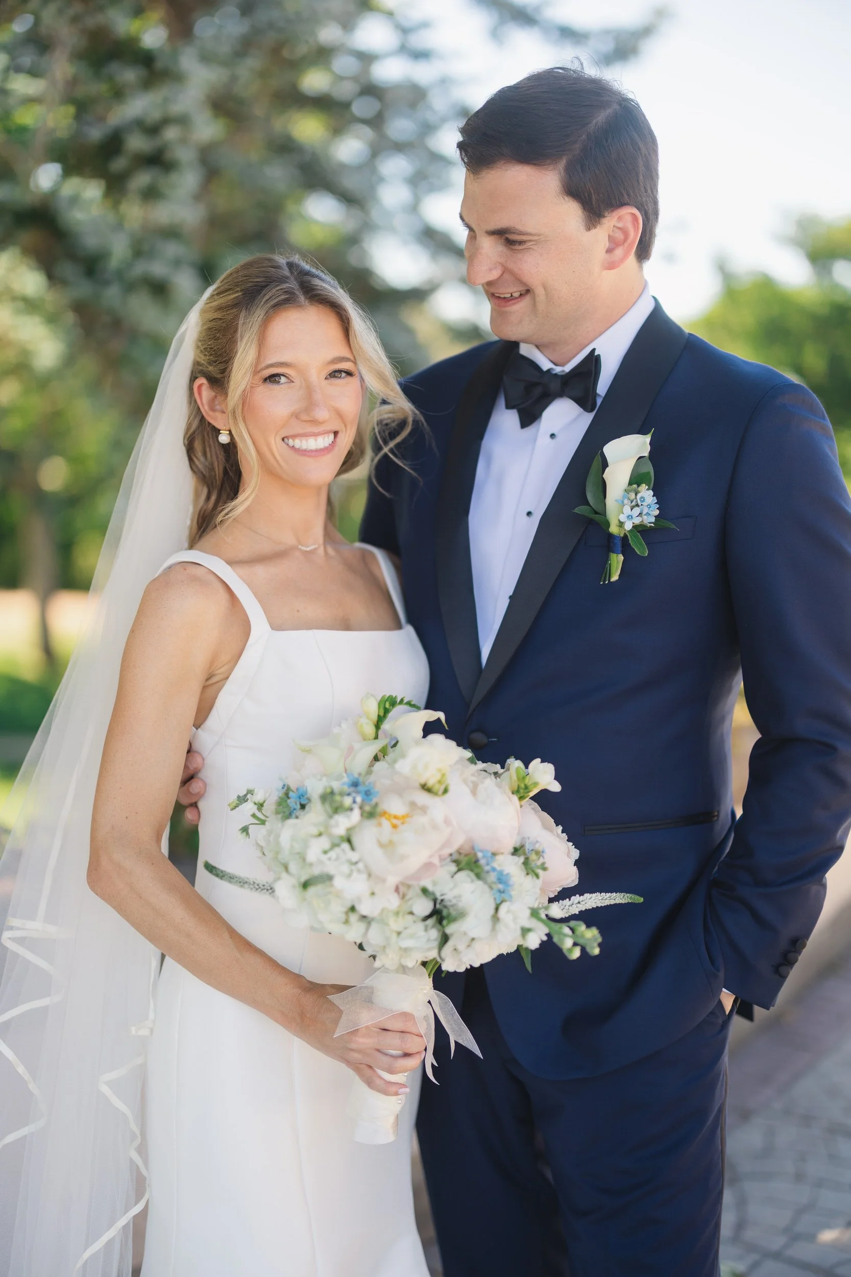 Romantic wedding portraits at Ocean Edge Resort